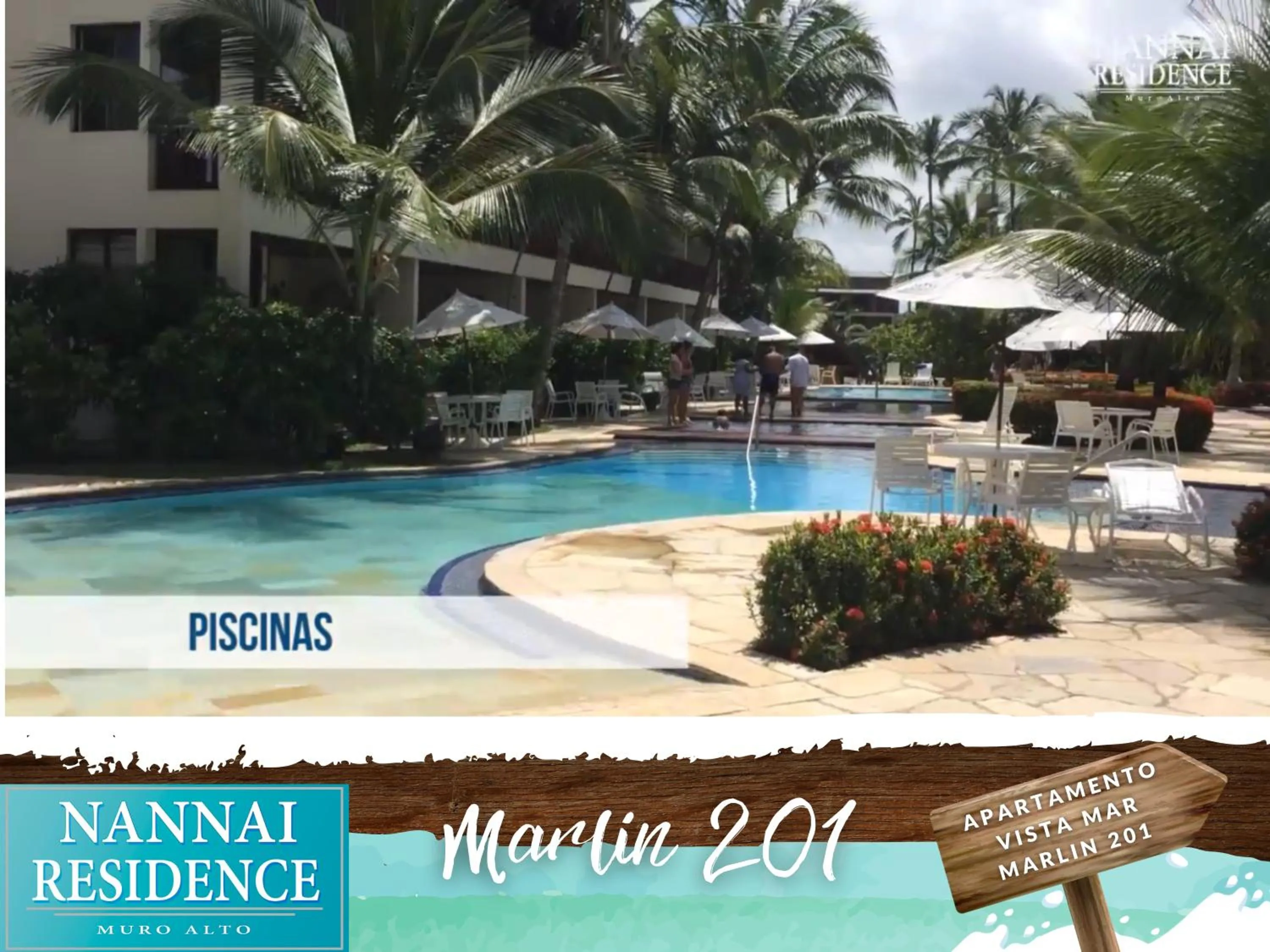 Swimming pool in NANNAI RESIDENCE VISTA MAR Muro alto