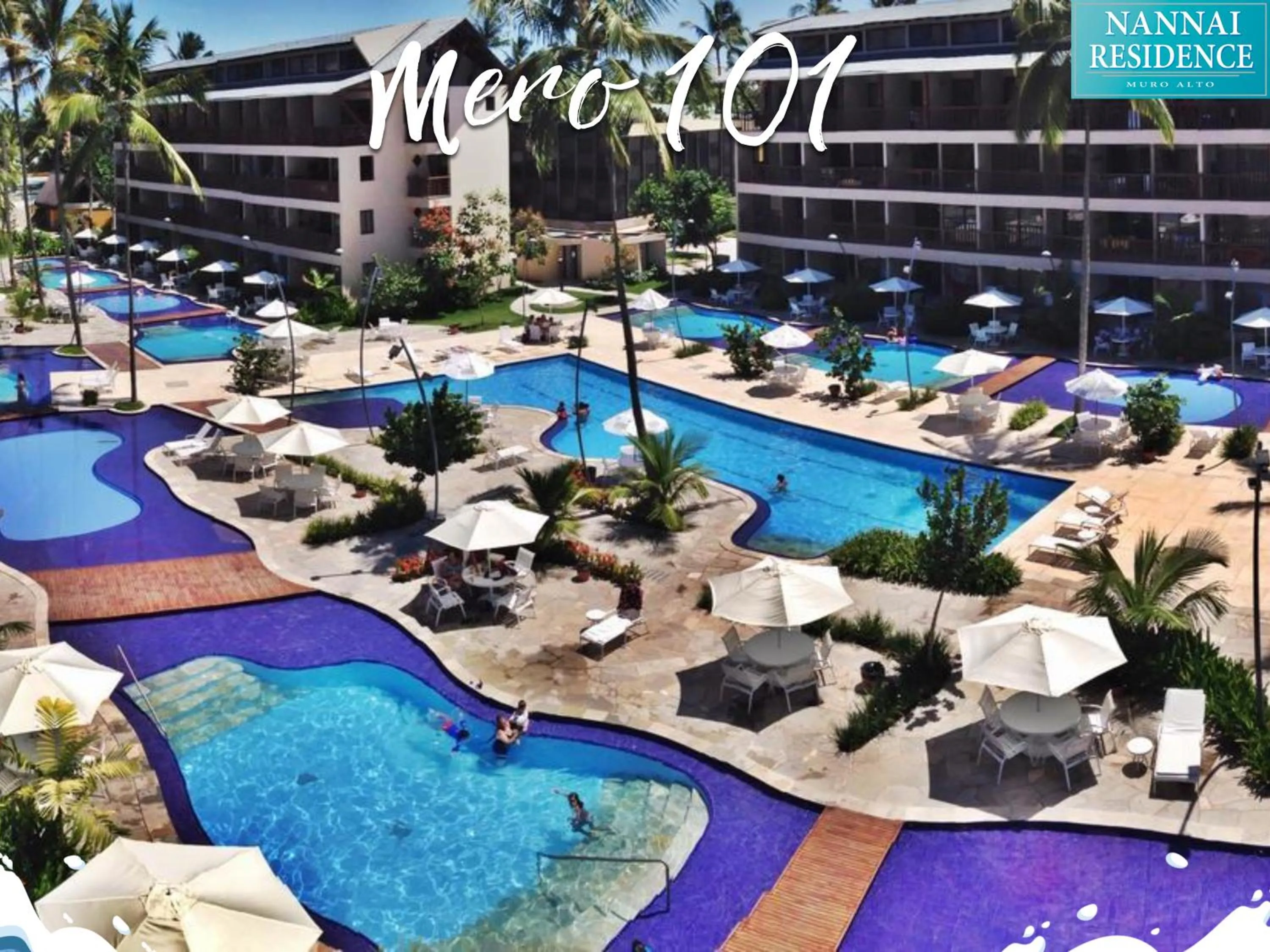 Pool view in NANNAI RESIDENCE VISTA MAR Muro alto