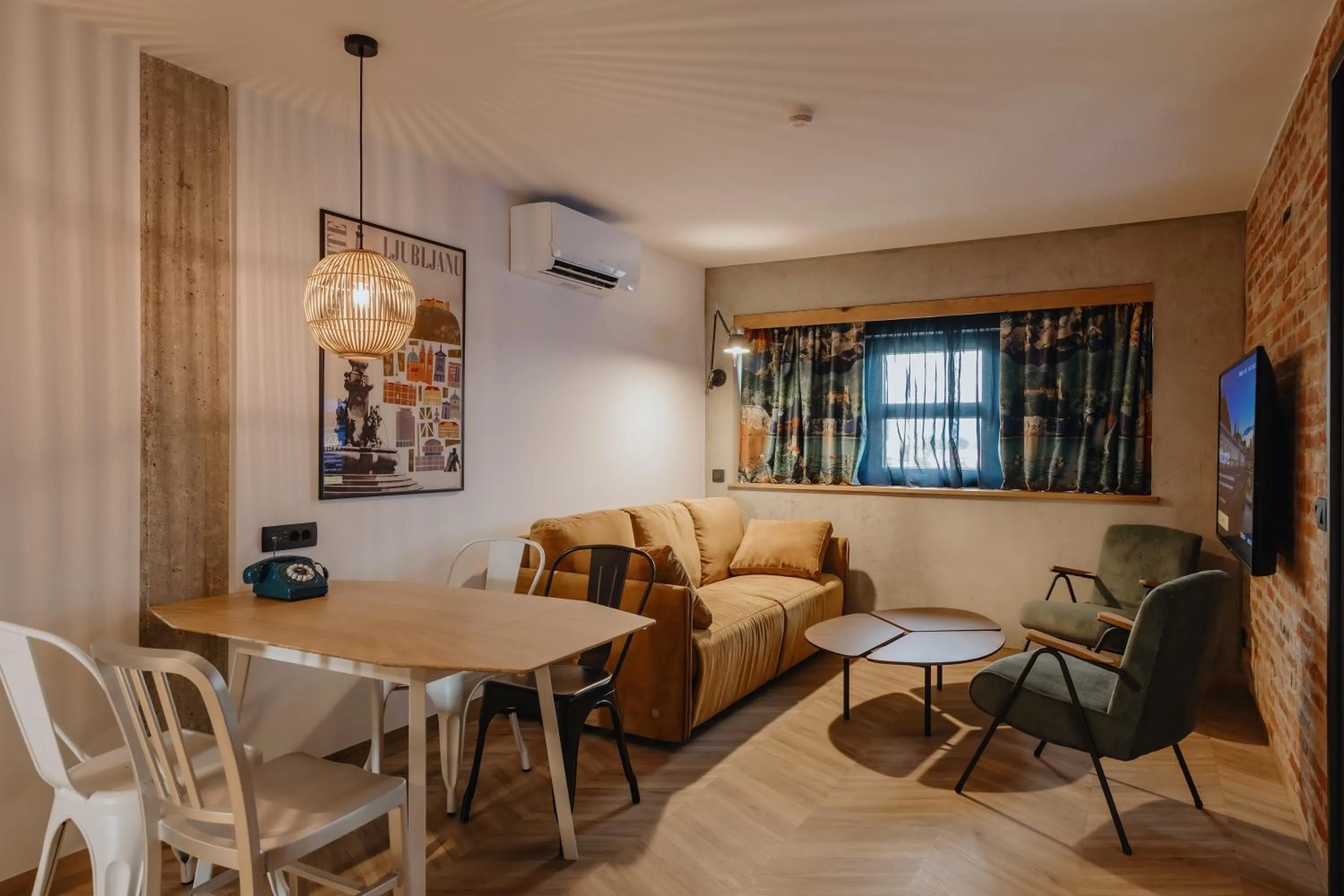 Seating area in ONE66 Hotel