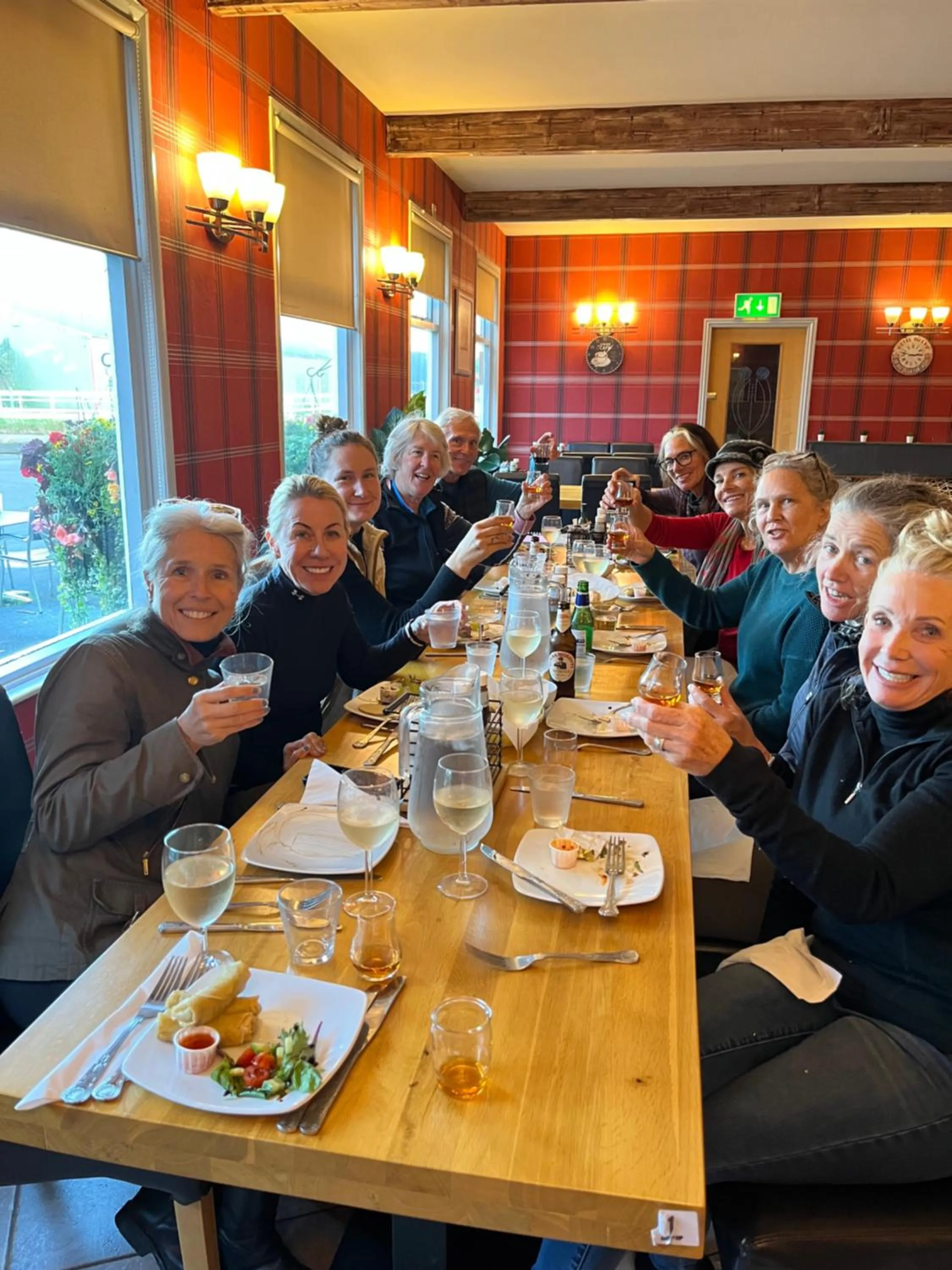 group of guests in Scottish Equi B&B