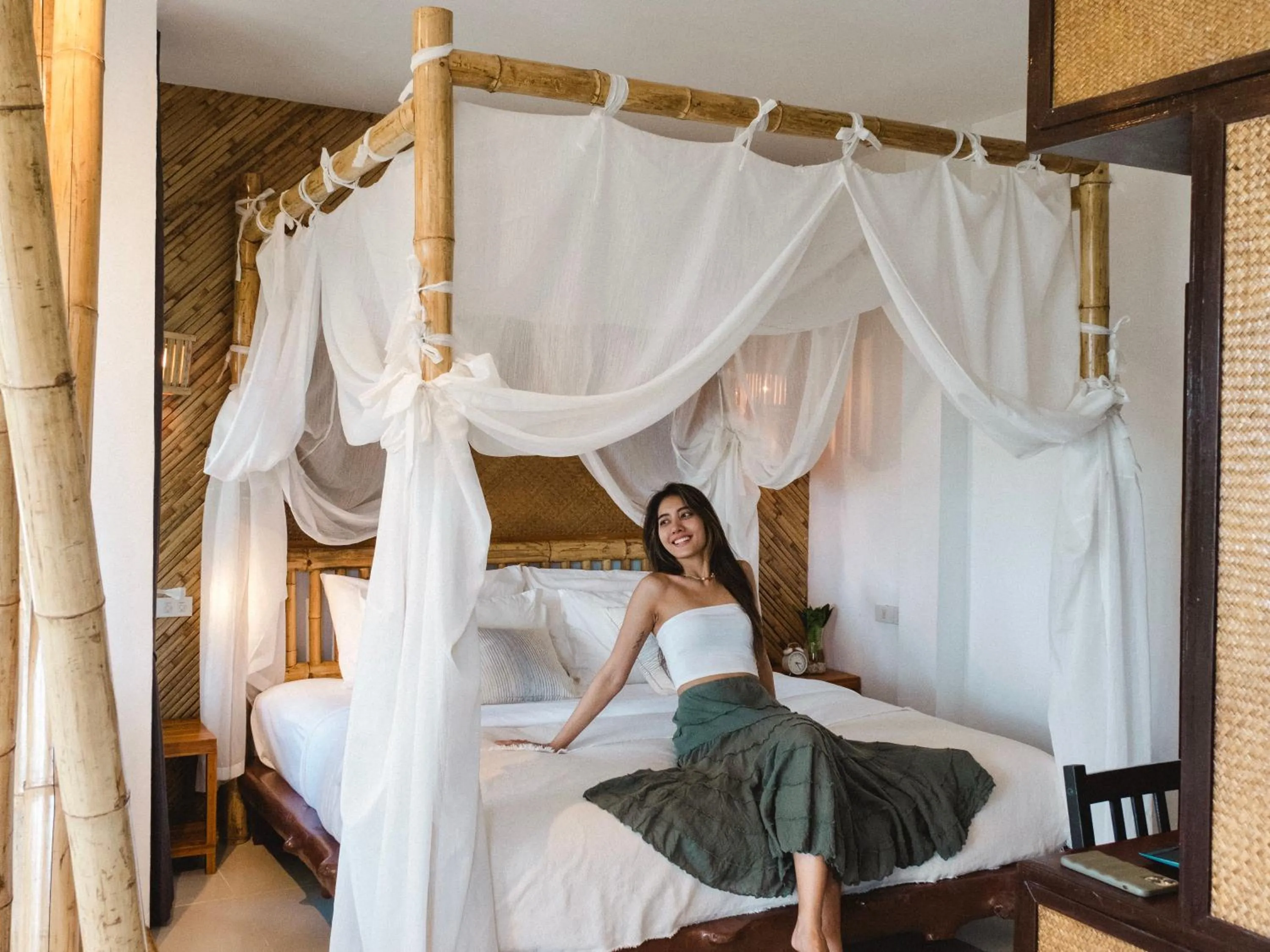 People, Bed in Baan Phuvara Retreat - Romantic Jacuzzi Mountain View Villas