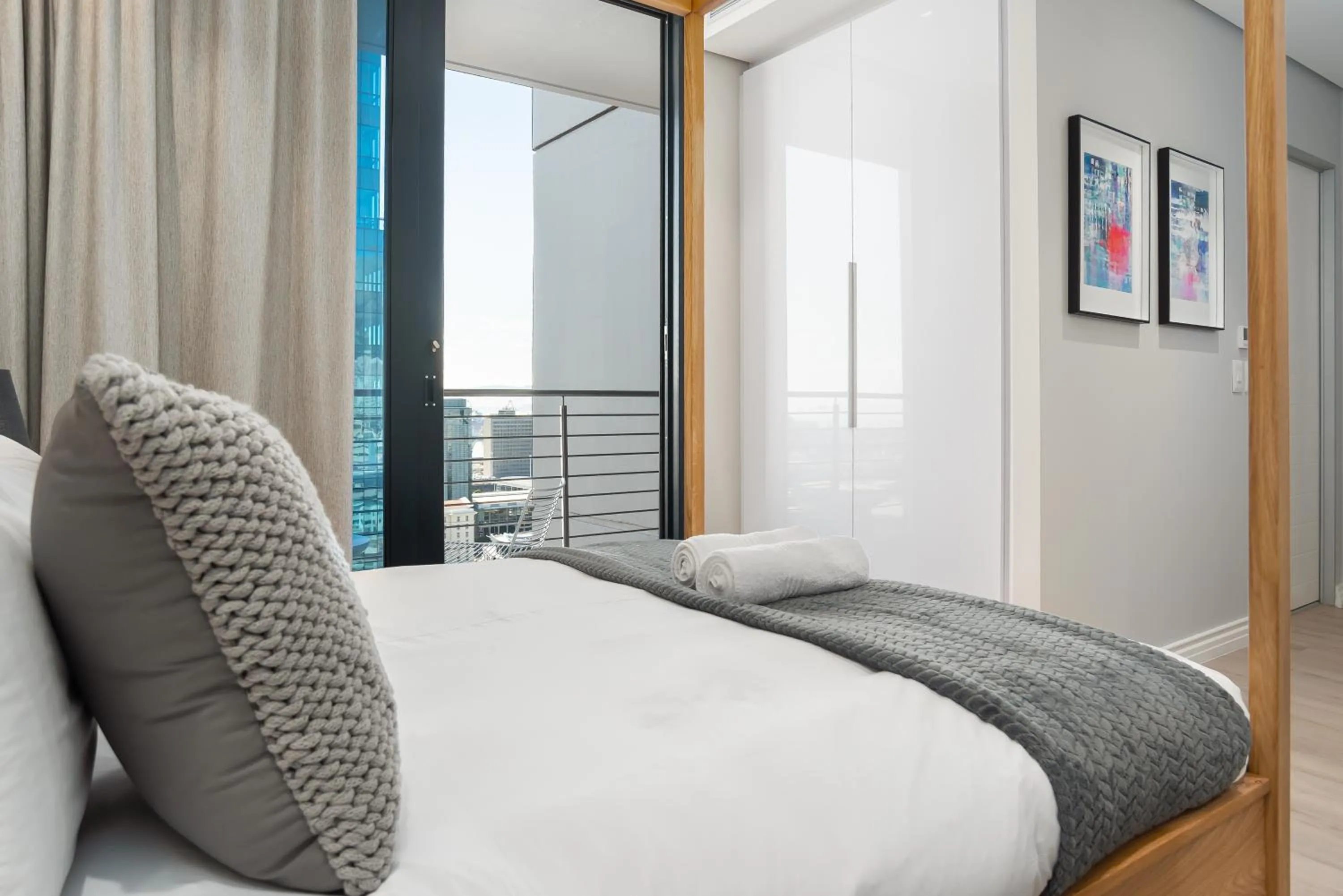Bed in 16 on Bree Luxury Apartments
