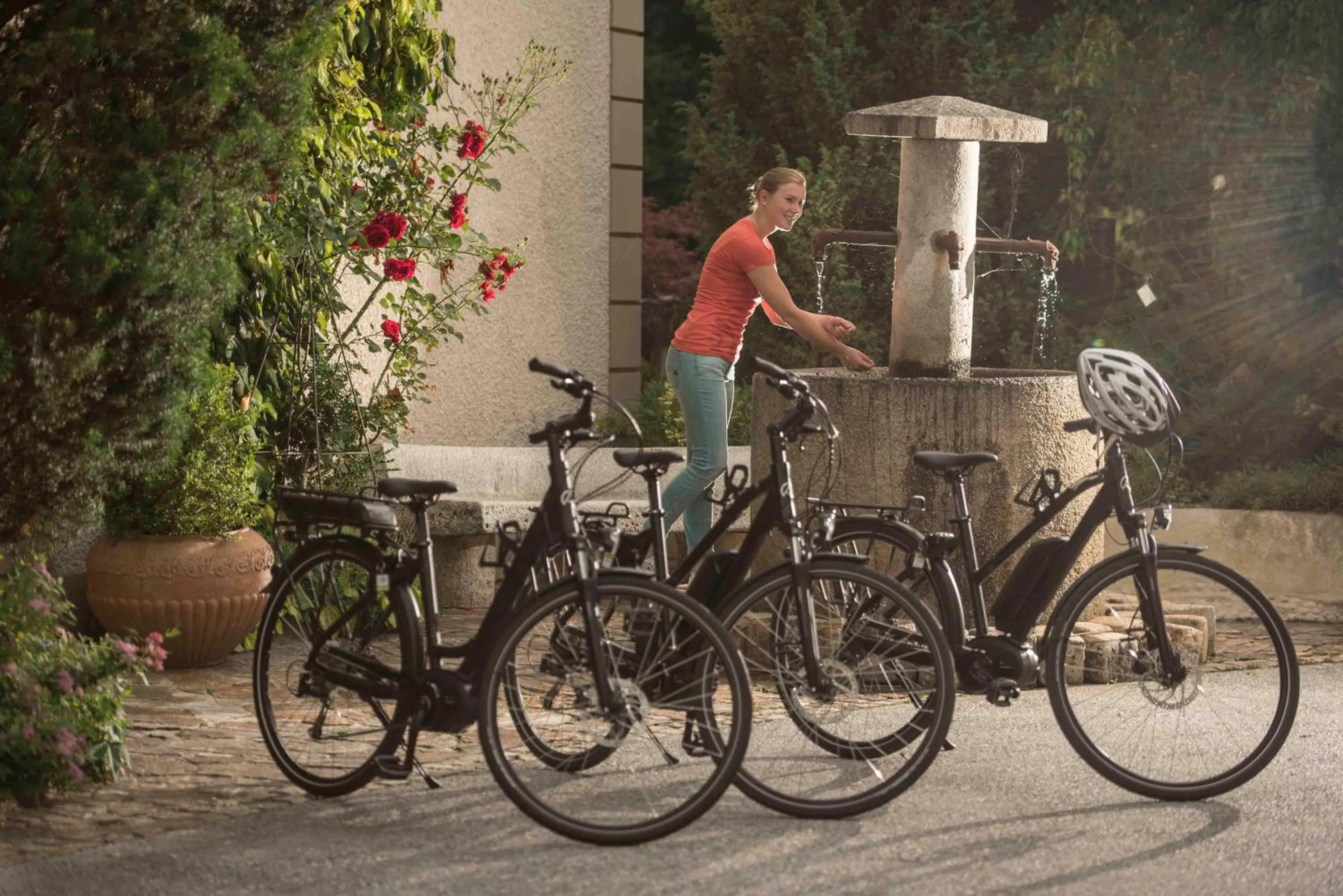 Cycling in Garten-Hotel Ochensberger