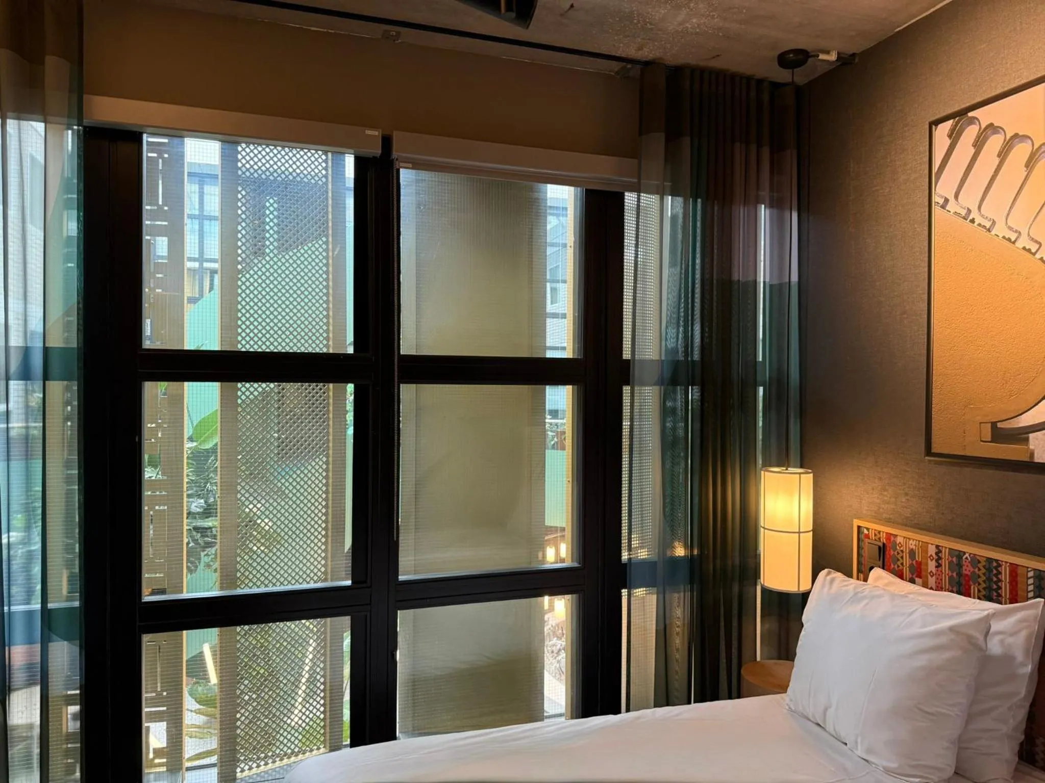 View (from property/room), Bed in The Florian Amsterdam Schiphol Airport, WorldHotels Crafted