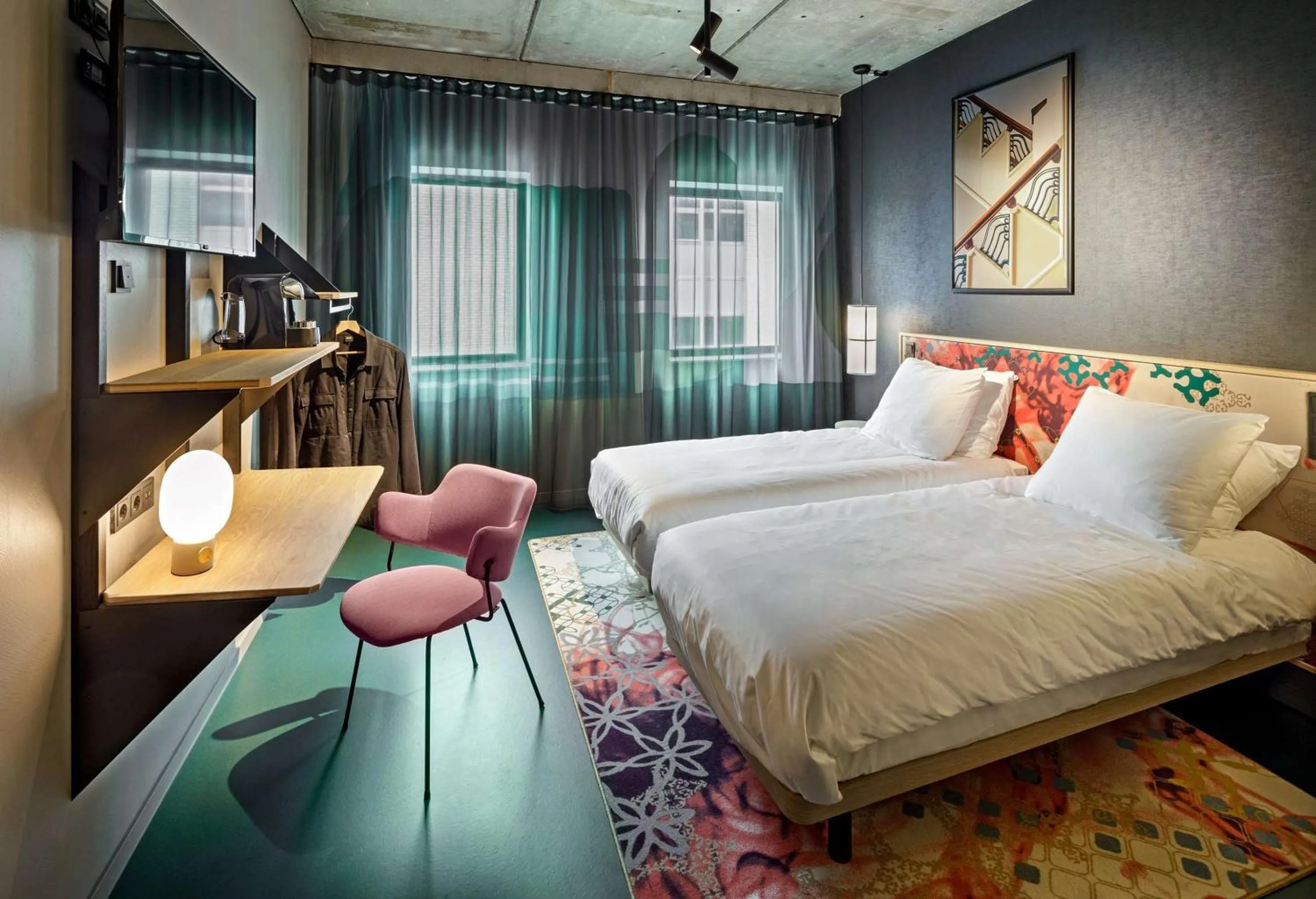 Bedroom, Bed in The Florian Amsterdam Schiphol Airport, WorldHotels Crafted