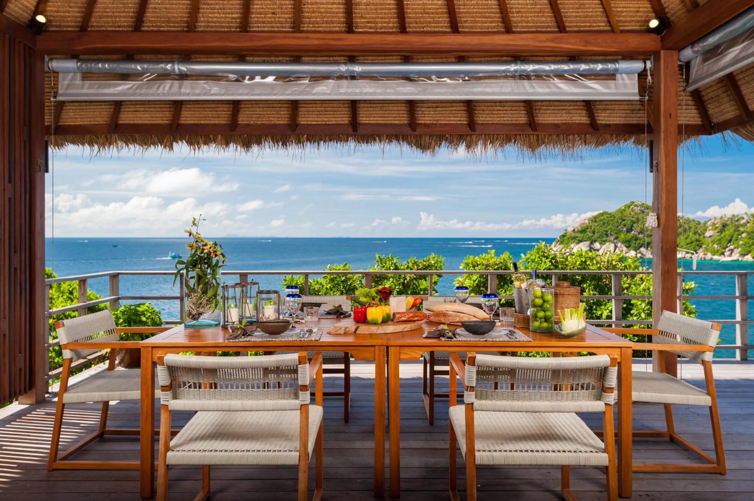 Dining area in Cape Shark Villas