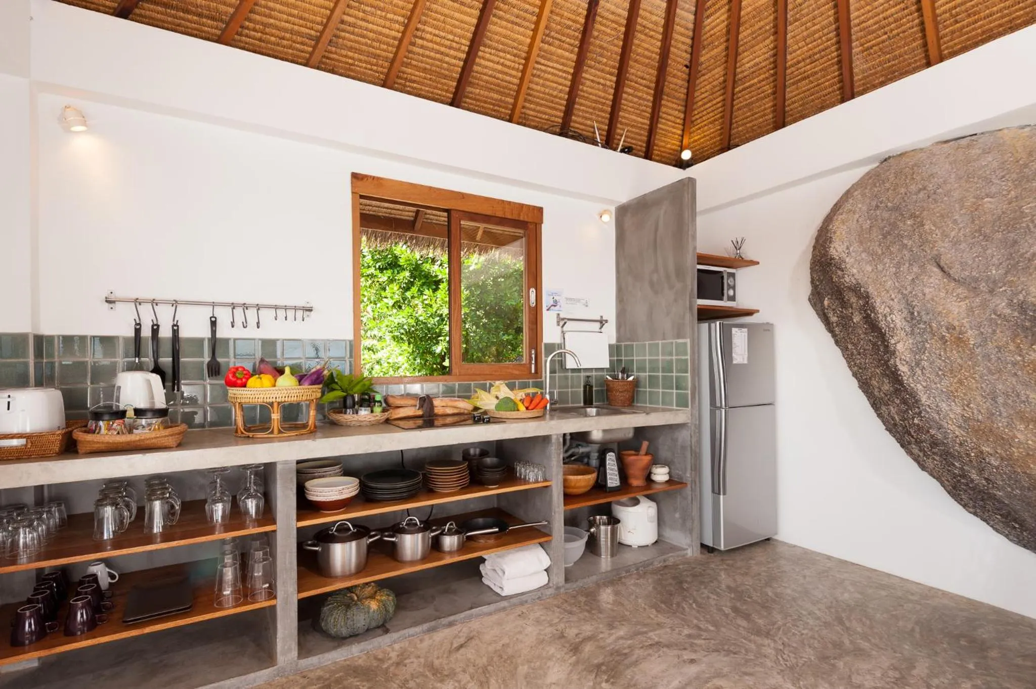Communal kitchen in Cape Shark Villas