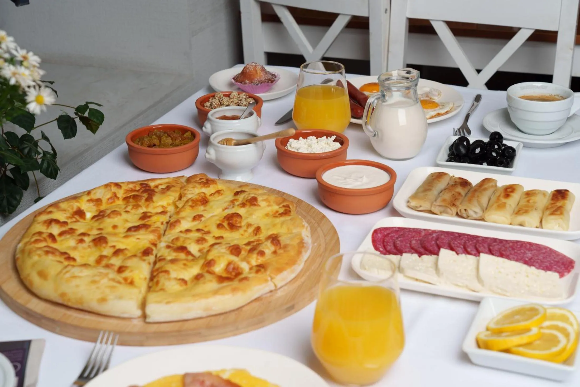 Food and drinks in Eleven Inn Tbilisi