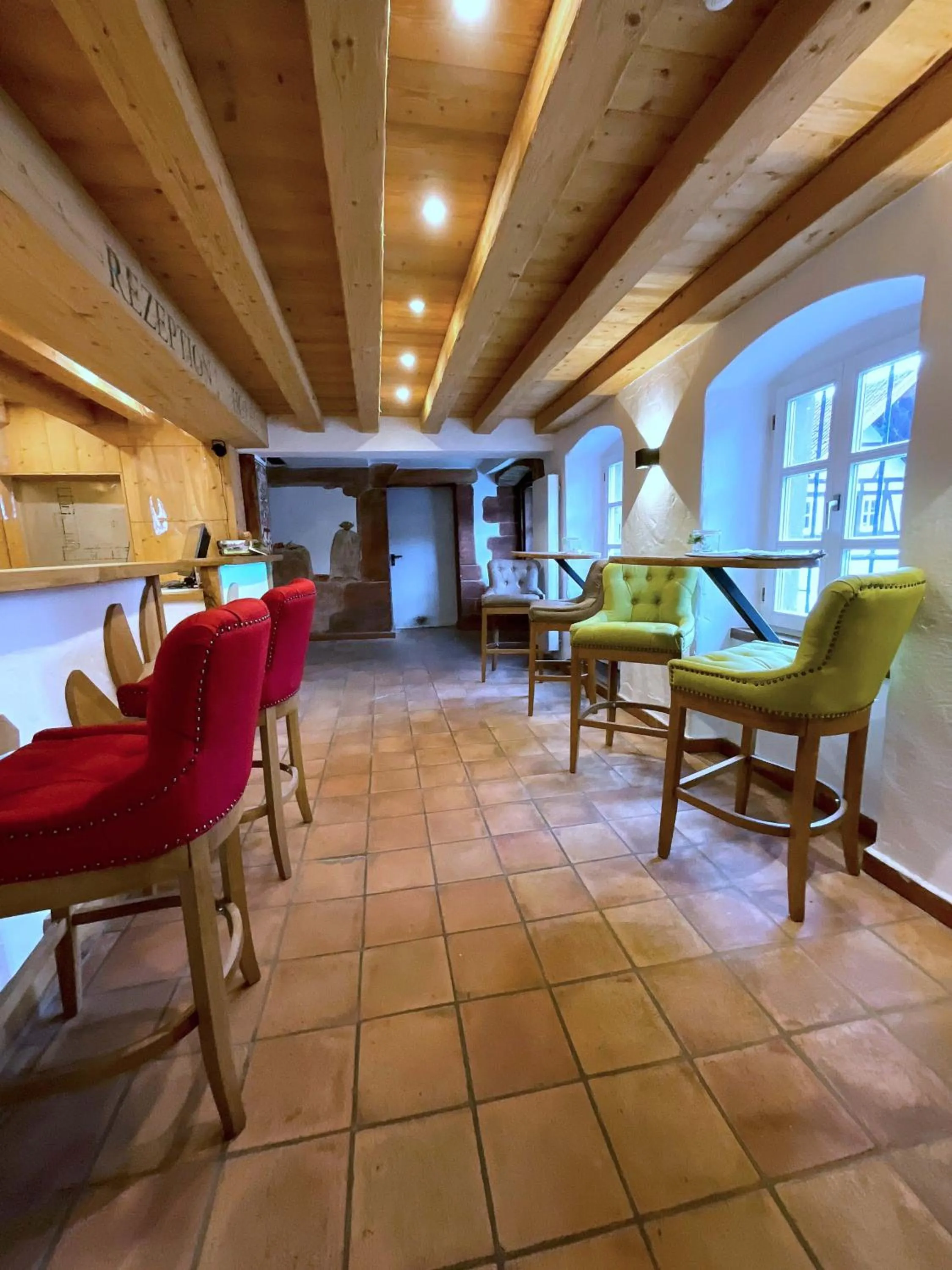 Lobby or reception in Hotel Brauhaus Wiesenmühle