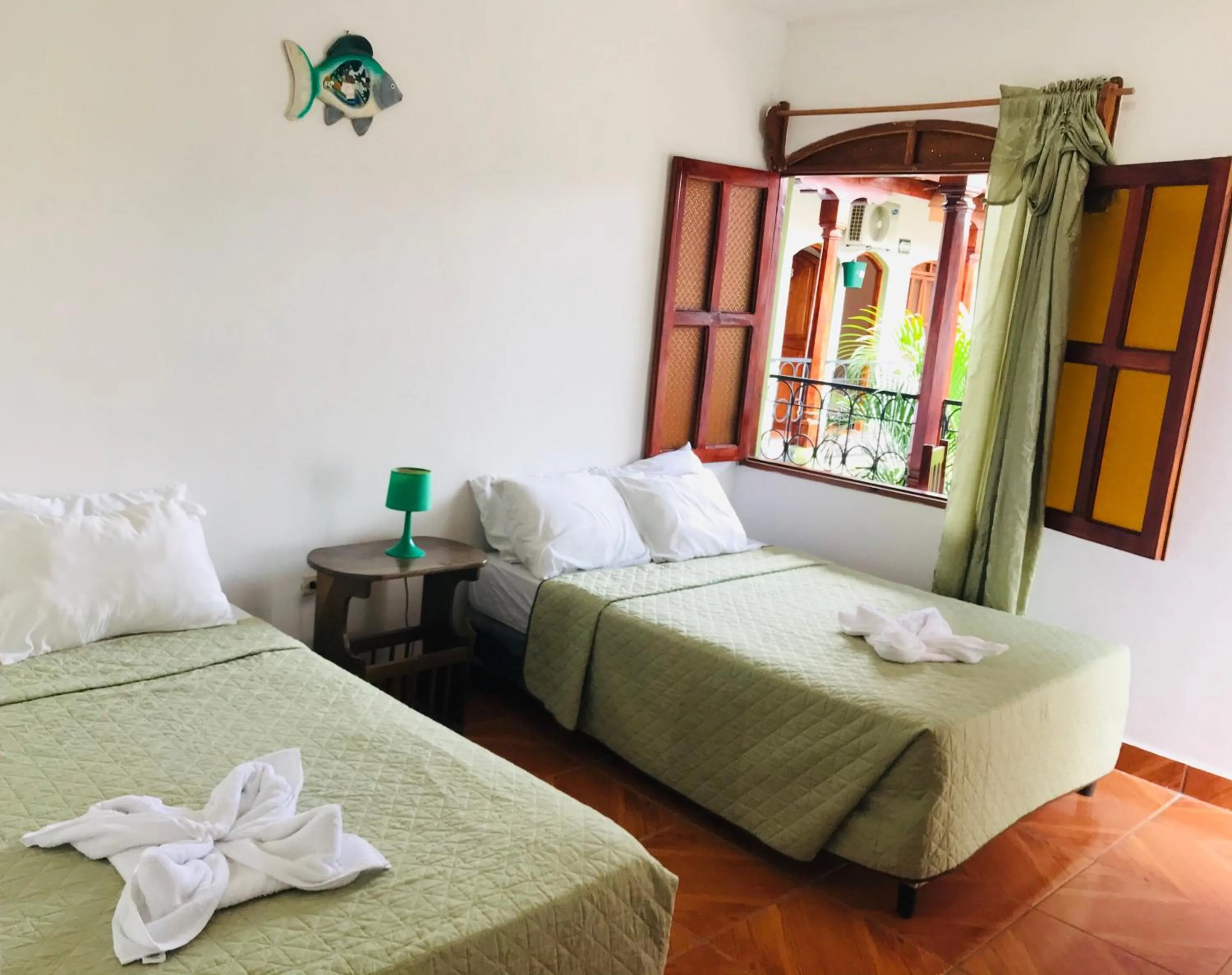 Bed in Hotel Torogoz