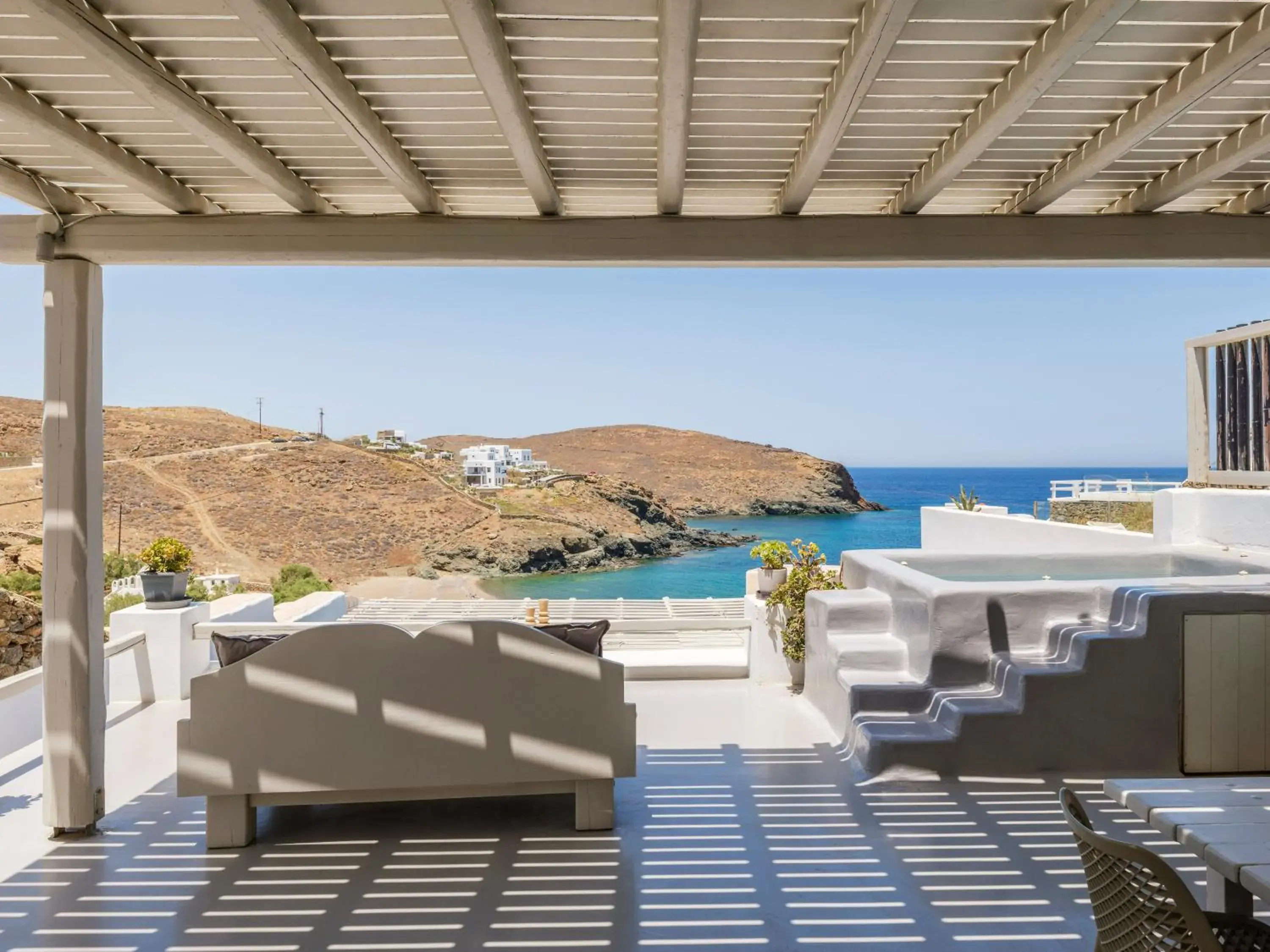 Two-Bedroom Apartment with Balcony and Sea View in The Mykonist Merchia Beach Villas & Suites Two-Bedroom Apartment with Balcony and Sea View in The Mykonist Merchia Beach Villas & Suites