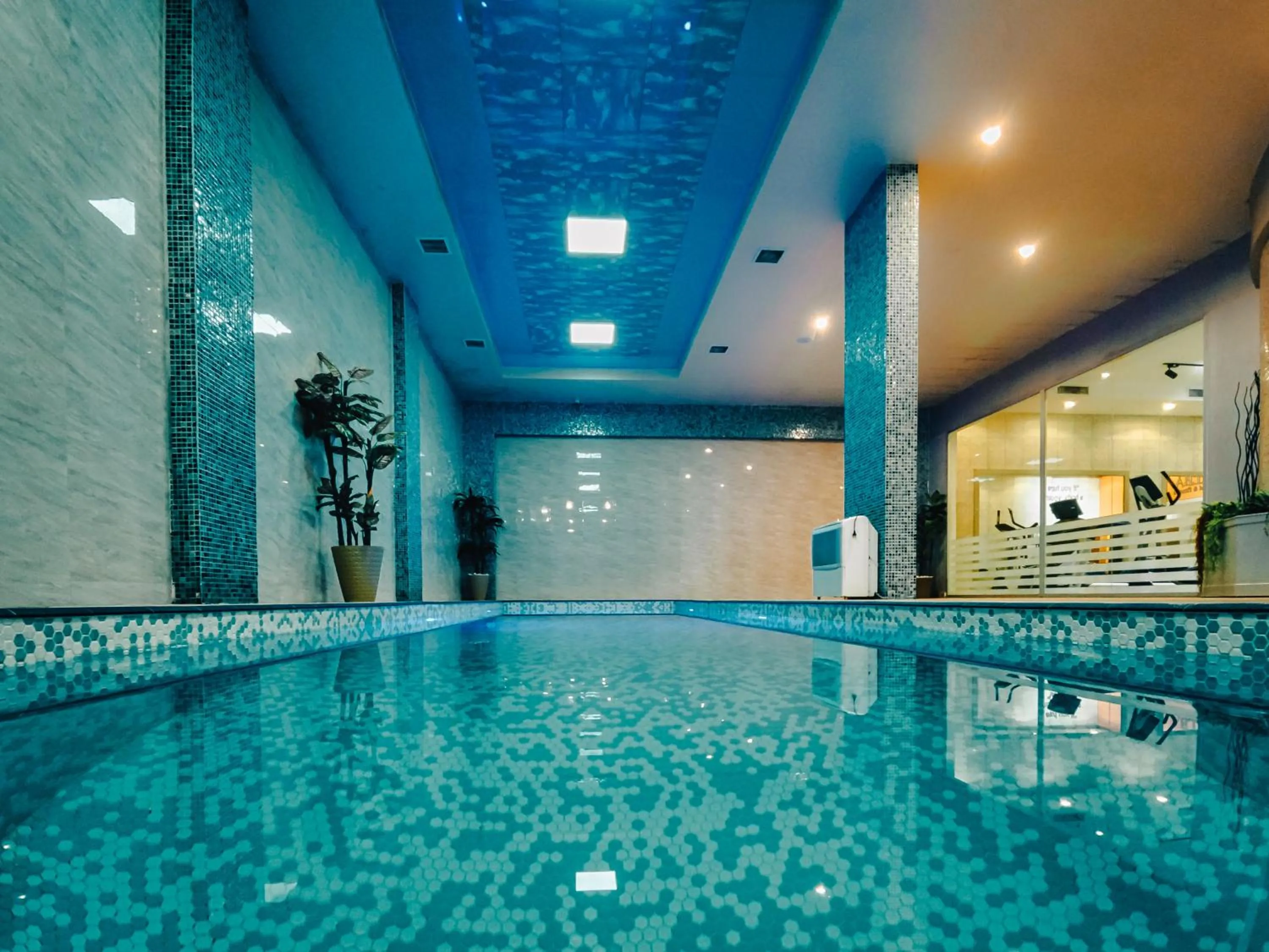 Swimming pool in ALBA HOTEL & SPA