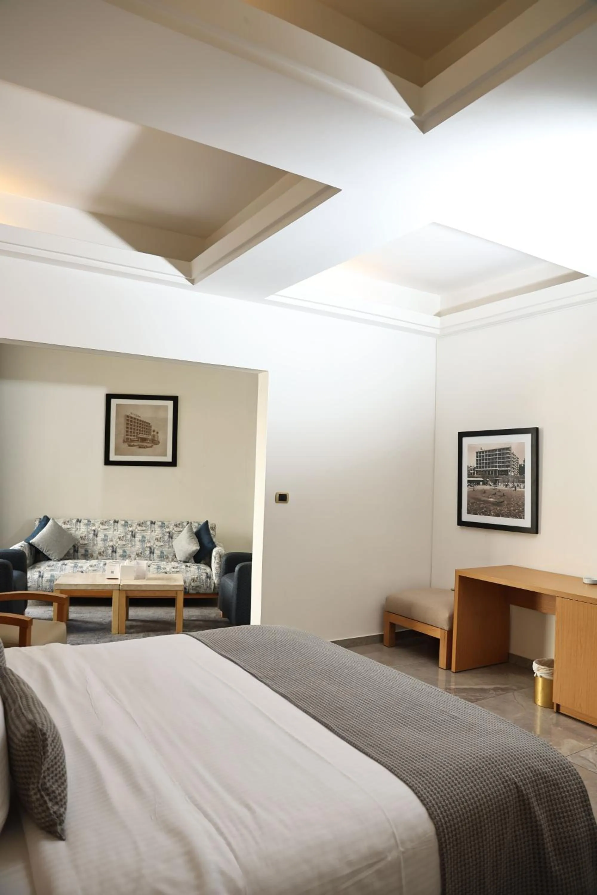 Bed in Riviera Hotel and Beach Lounge, Beirut