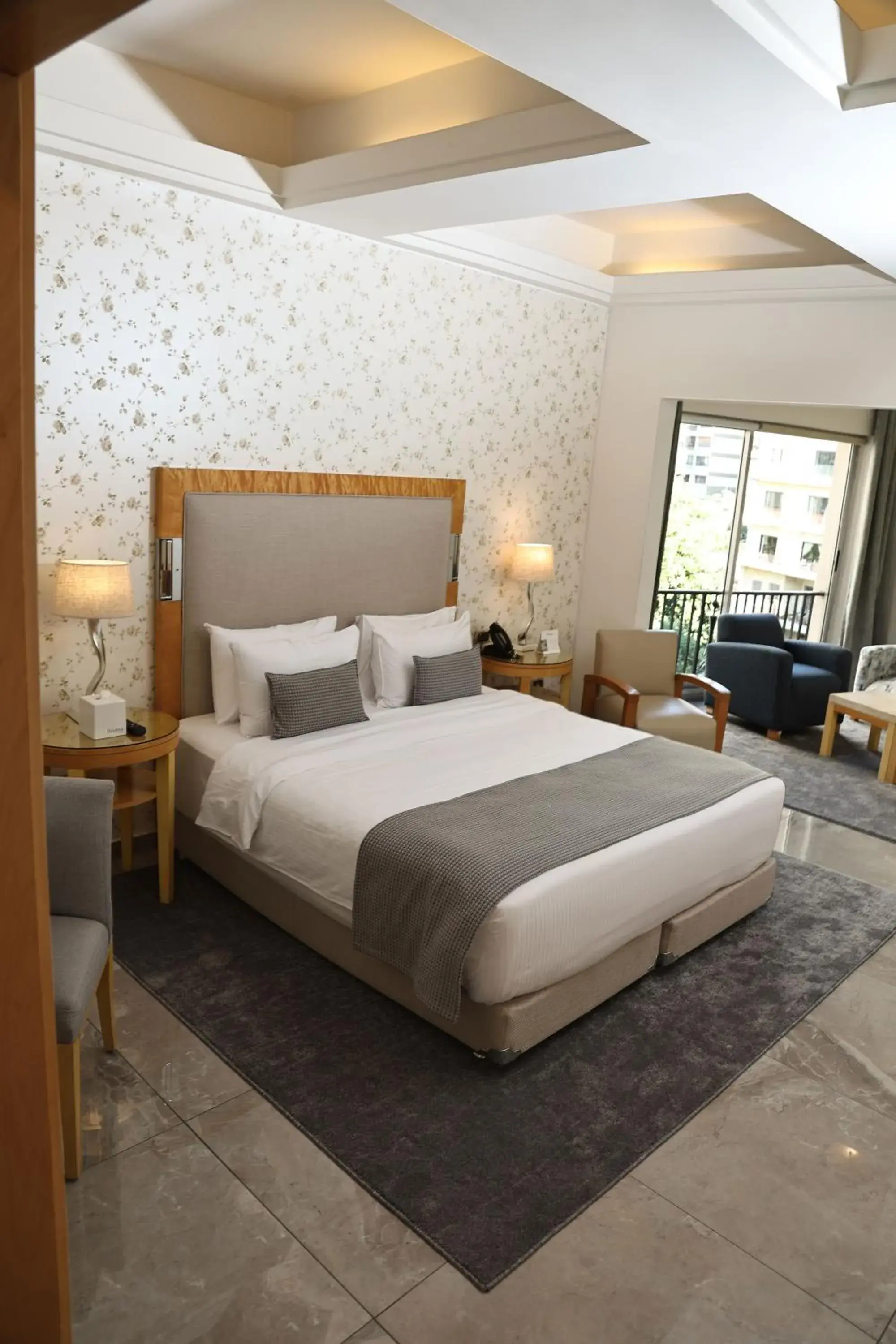 Bed in Riviera Hotel and Beach Lounge, Beirut Bed in Riviera Hotel and Beach Lounge, Beirut