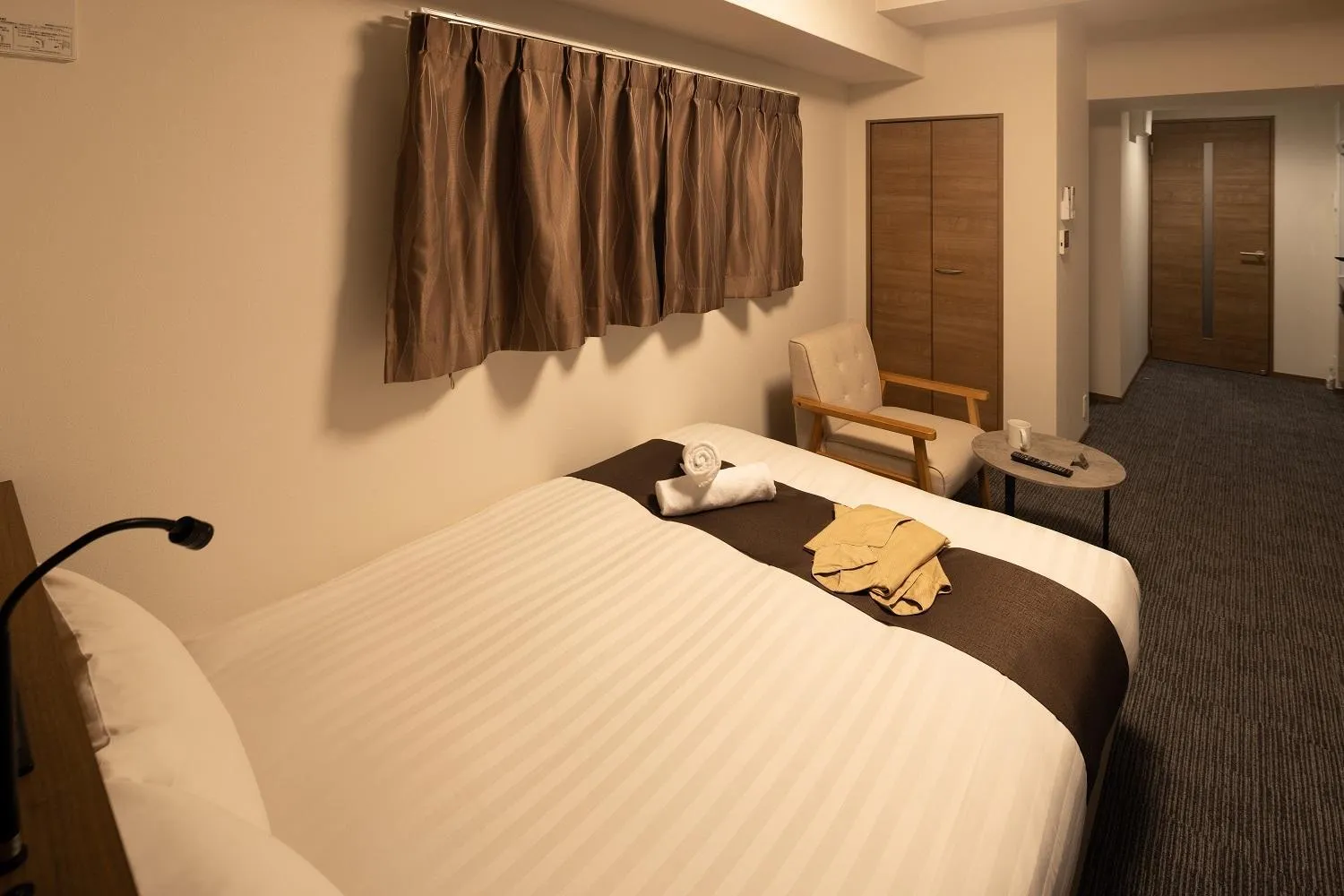 Photo of the whole room, Bed in Coruscant Hotel NagasakiekiⅢ