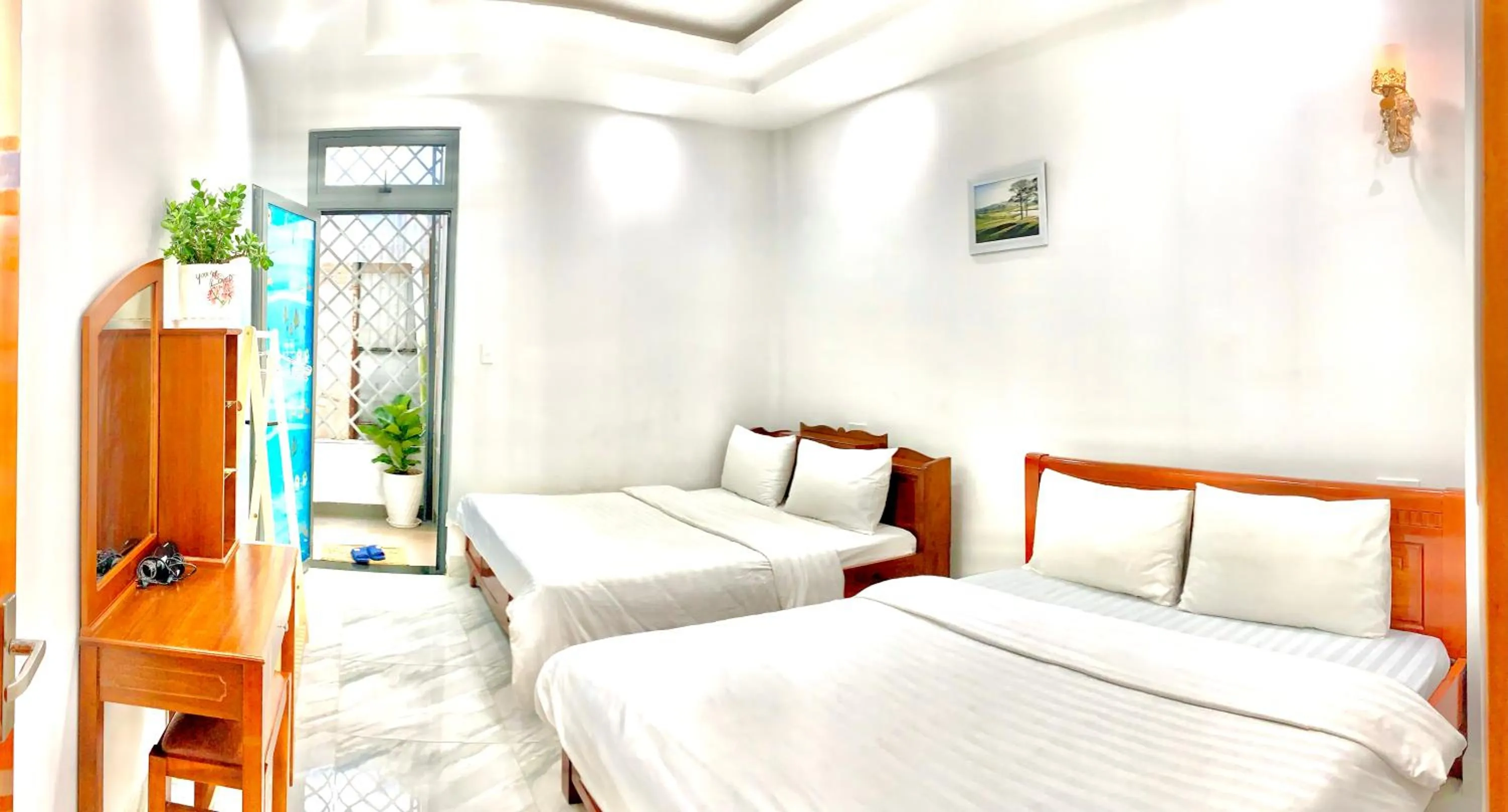 Bed in Family Homestay Dalat Casa