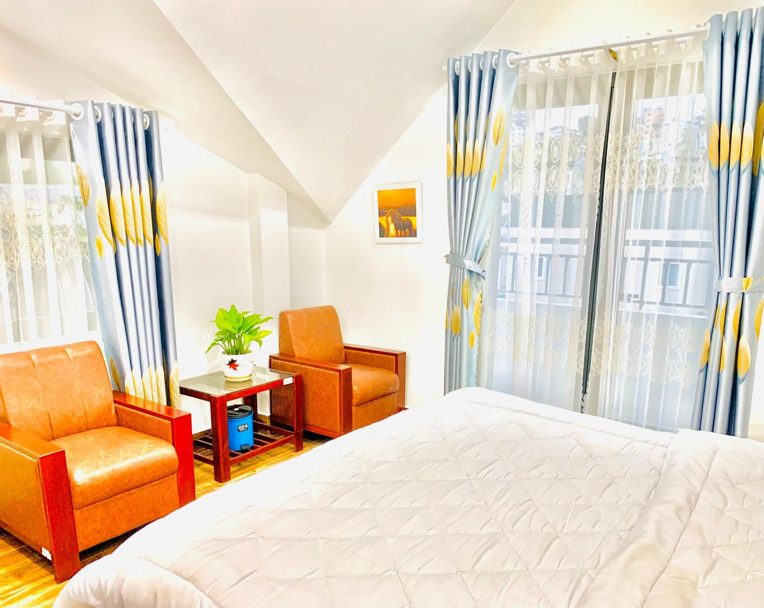 Bed in Family Homestay Dalat Casa