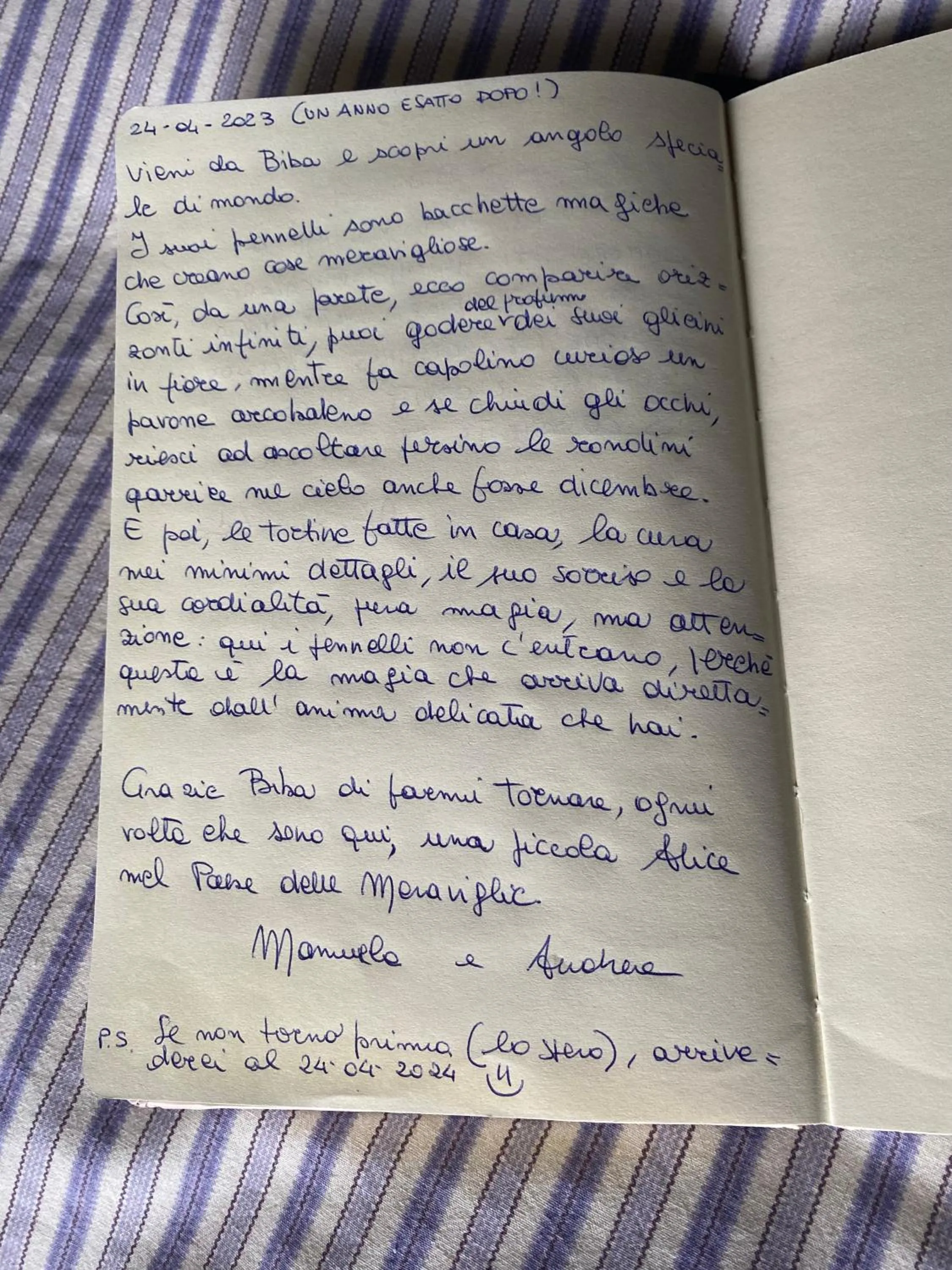 Decorative detail in La Casa di Biba