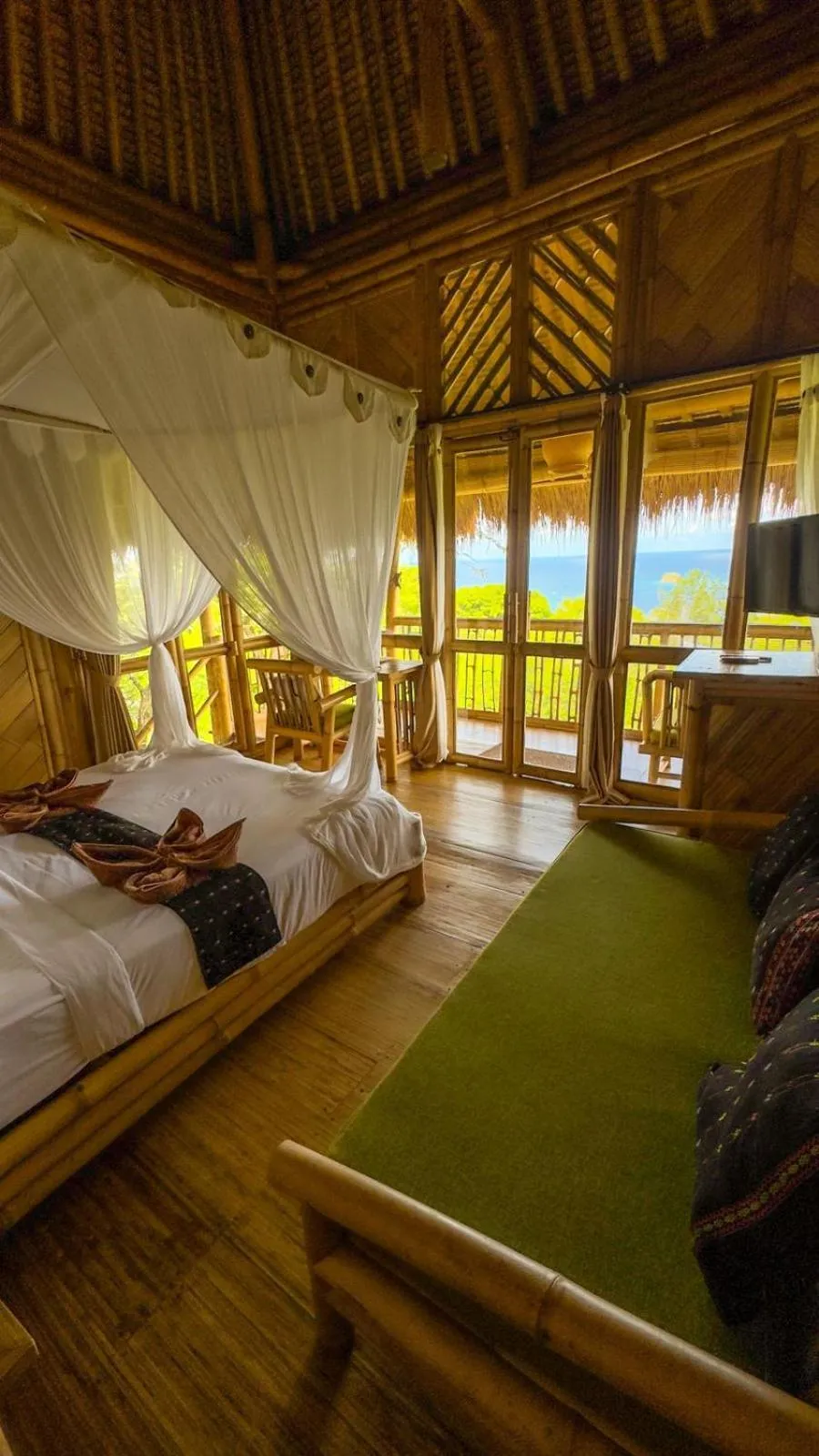 View (from property/room), Bed in Elang Hillside Bamboo Villas