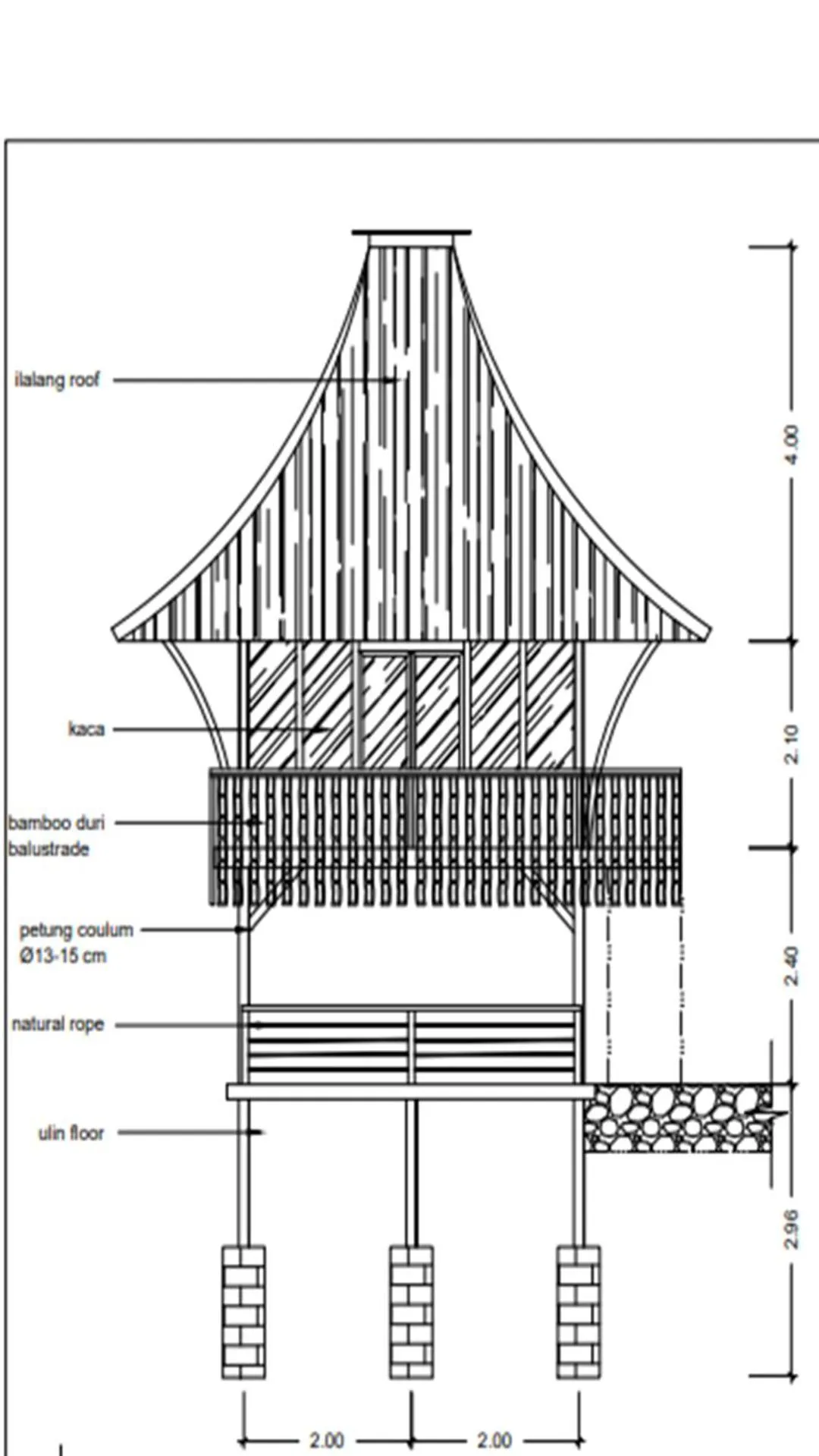 Property building in Elang Hillside Bamboo Villas