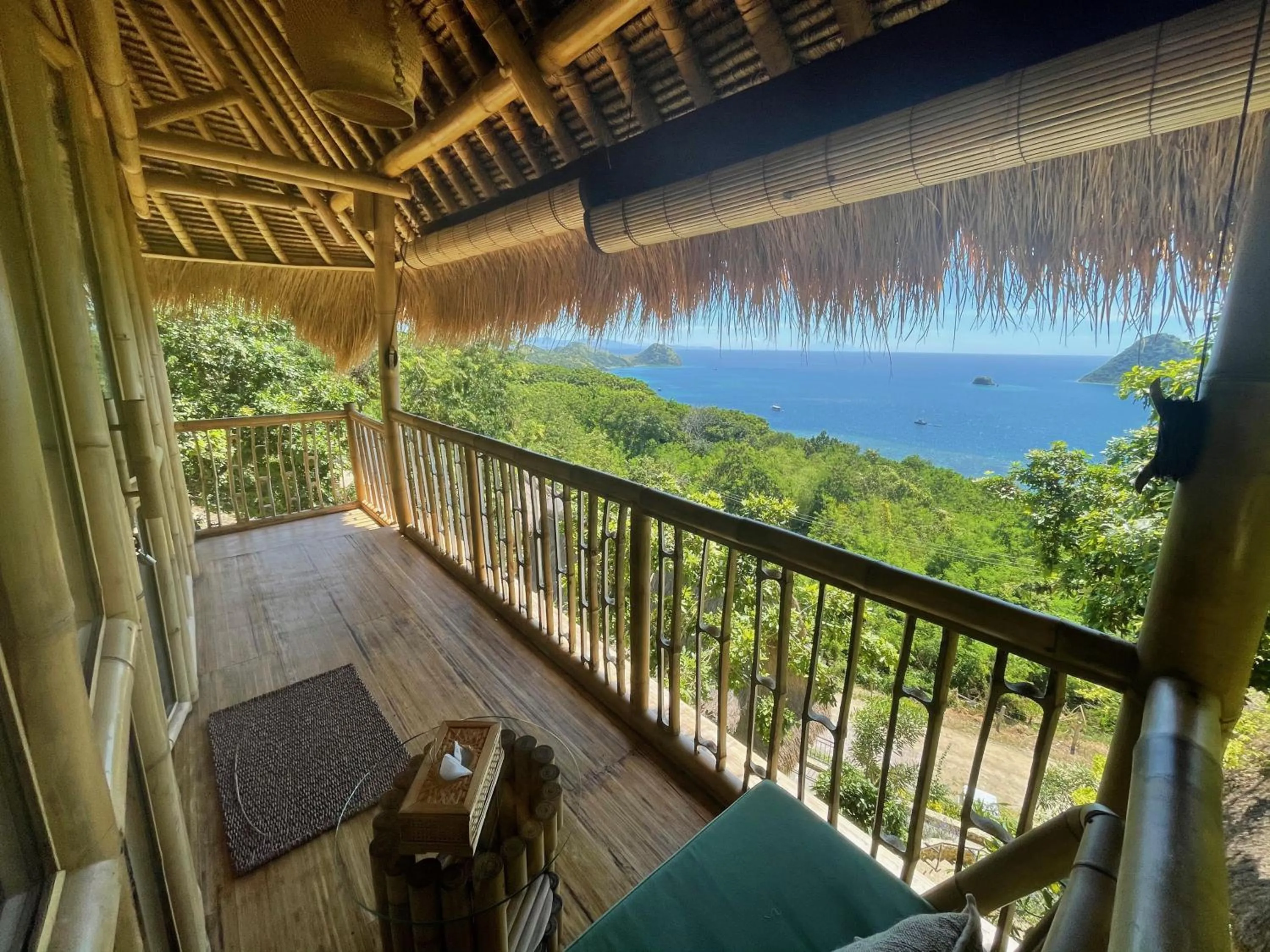Balcony/Terrace in Elang Hillside Bamboo Villas