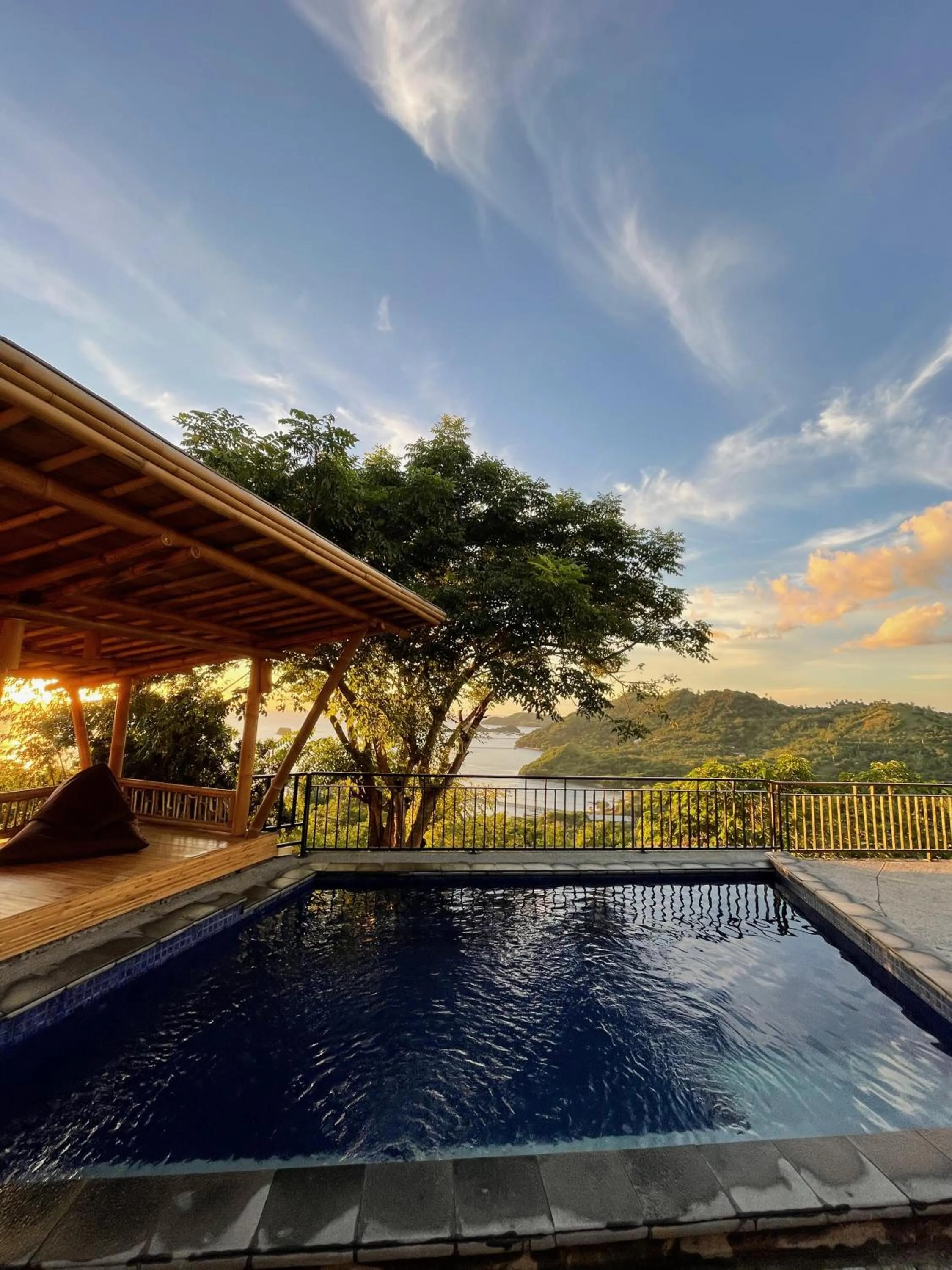 Swimming pool in Elang Hillside Bamboo Villas