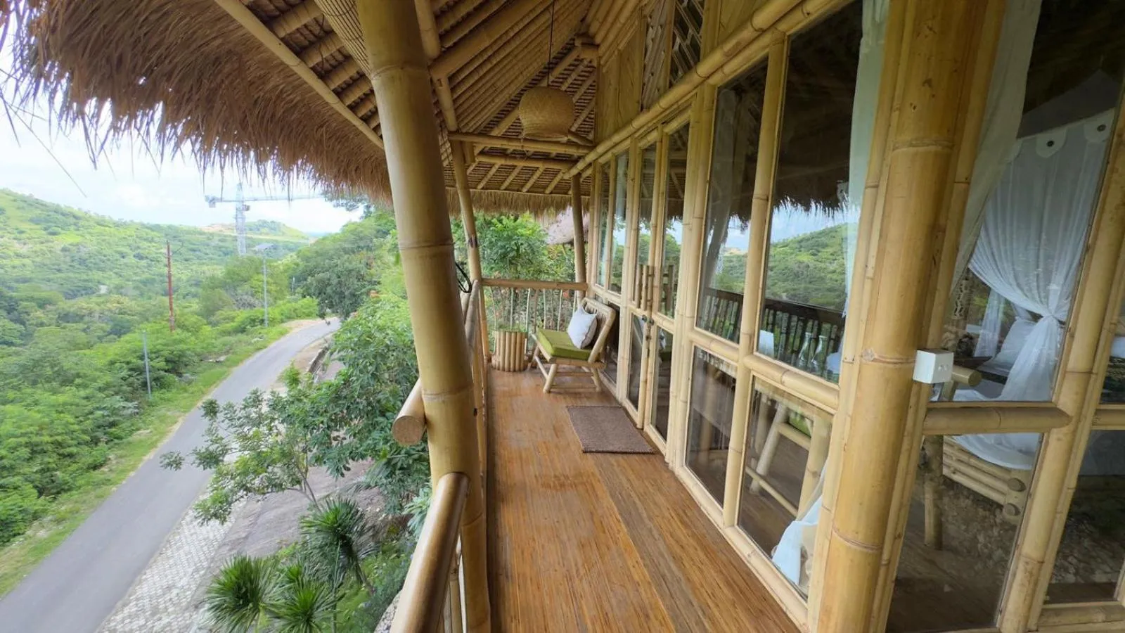 Balcony/Terrace in Elang Hillside Bamboo Villas