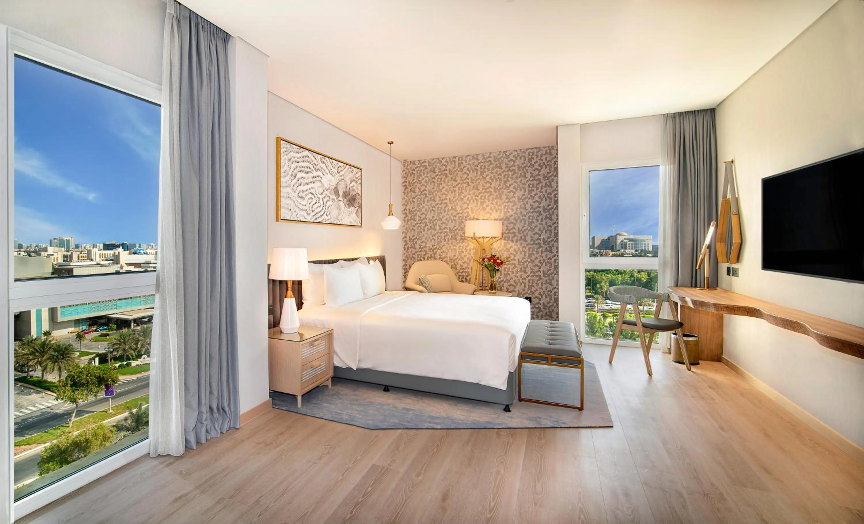 Photo of the whole room, Bed in Radisson Blu Hotel & Resort, Abu Dhabi Corniche