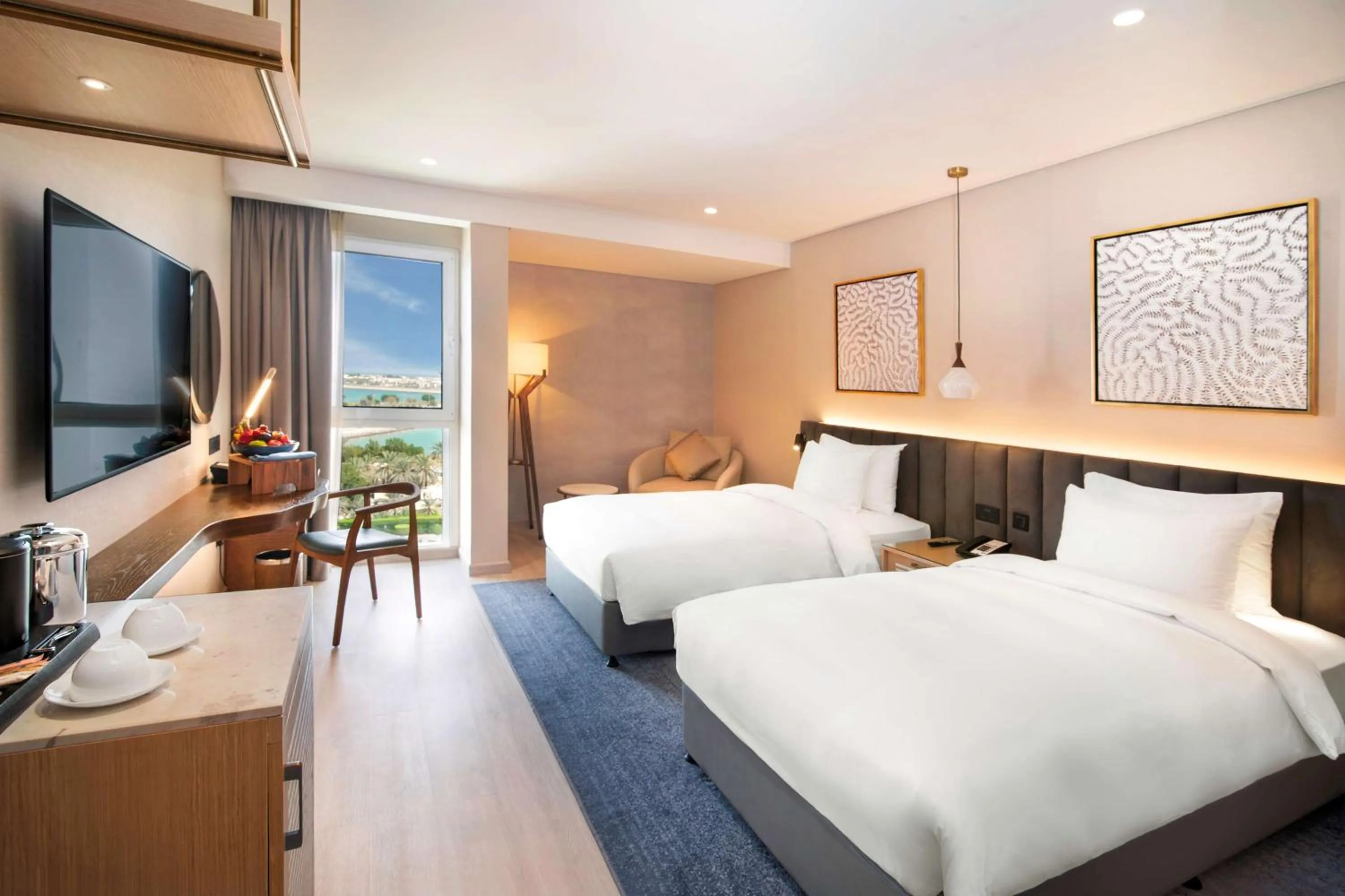 Photo of the whole room, Bed in Radisson Blu Hotel & Resort, Abu Dhabi Corniche