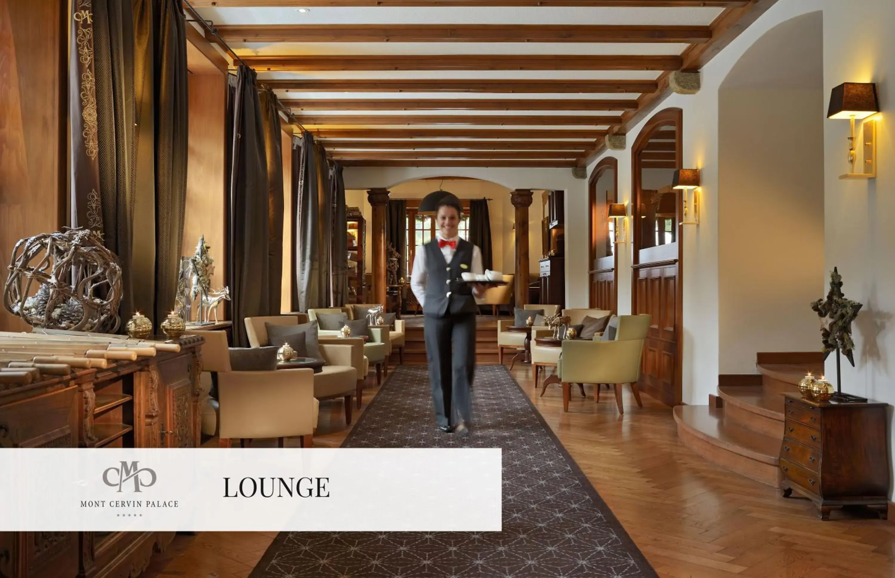 Lobby or reception in Mont Cervin Palace Lobby or reception in Mont Cervin Palace