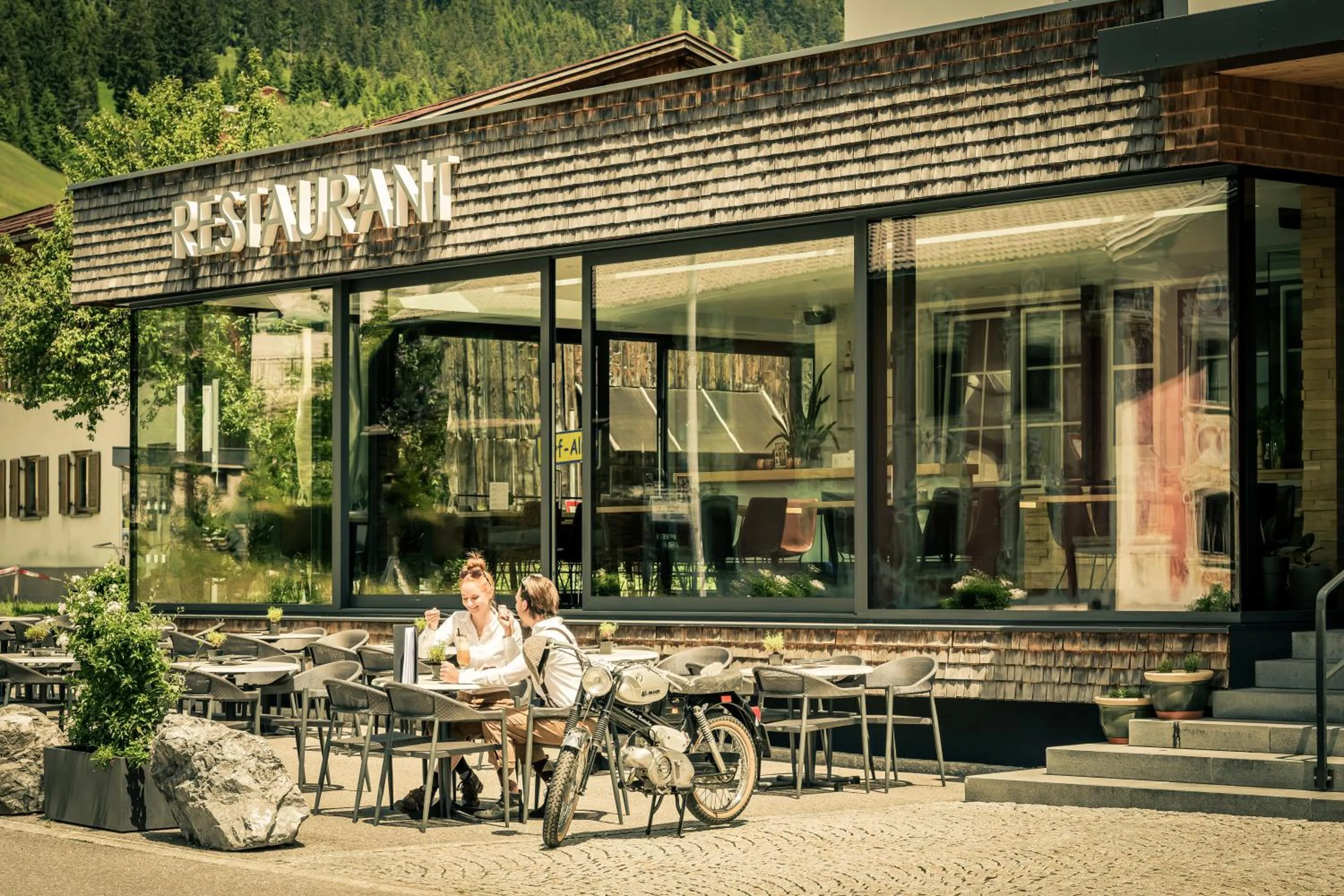 Balcony/Terrace in Posthotel Lechtal, Arlberg