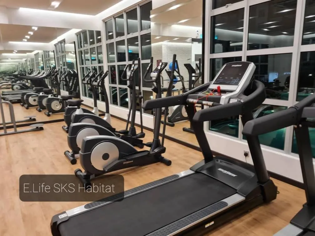 Fitness centre/facilities in E Life SKS Habitat With WiFi Netflix