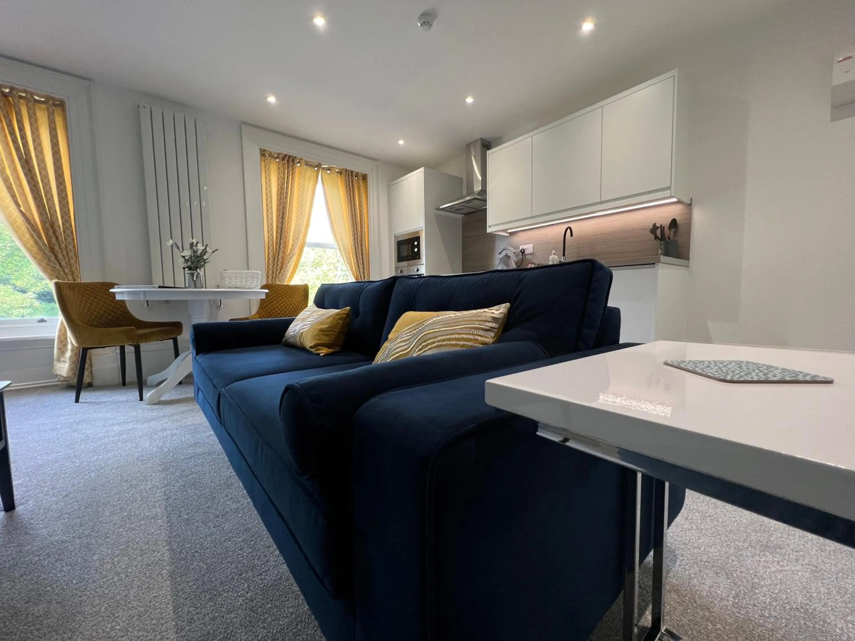 Seating area in Winckley Square Residences