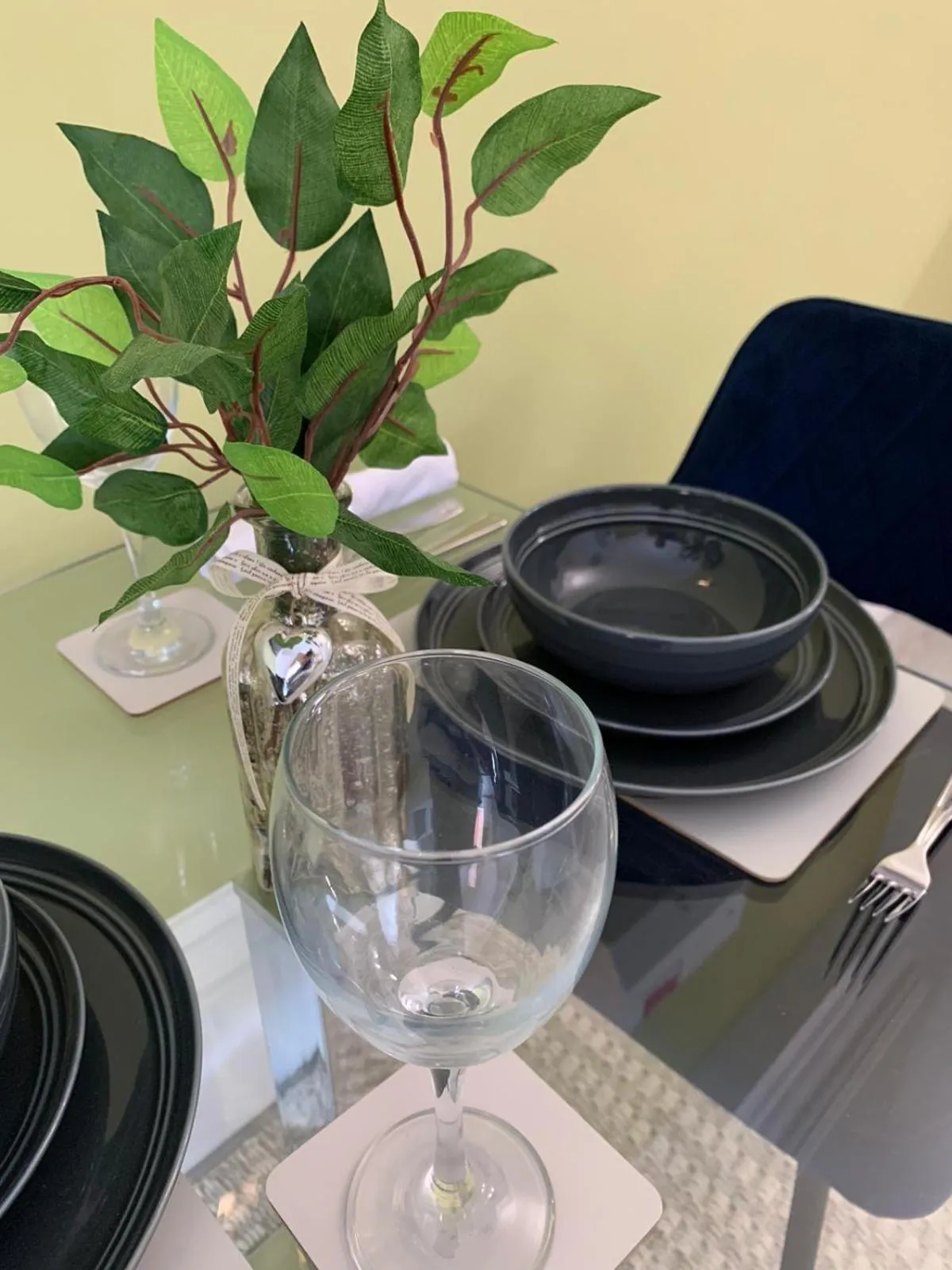 Dining area in Winckley Square Residences