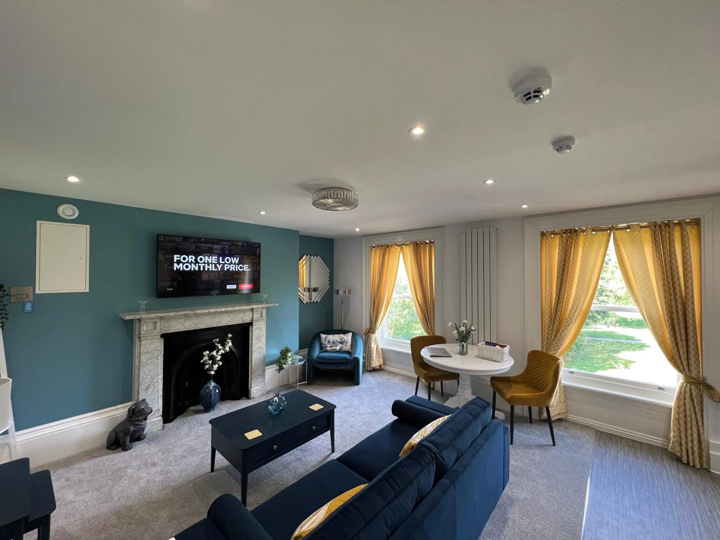 Living room in Winckley Square Residences