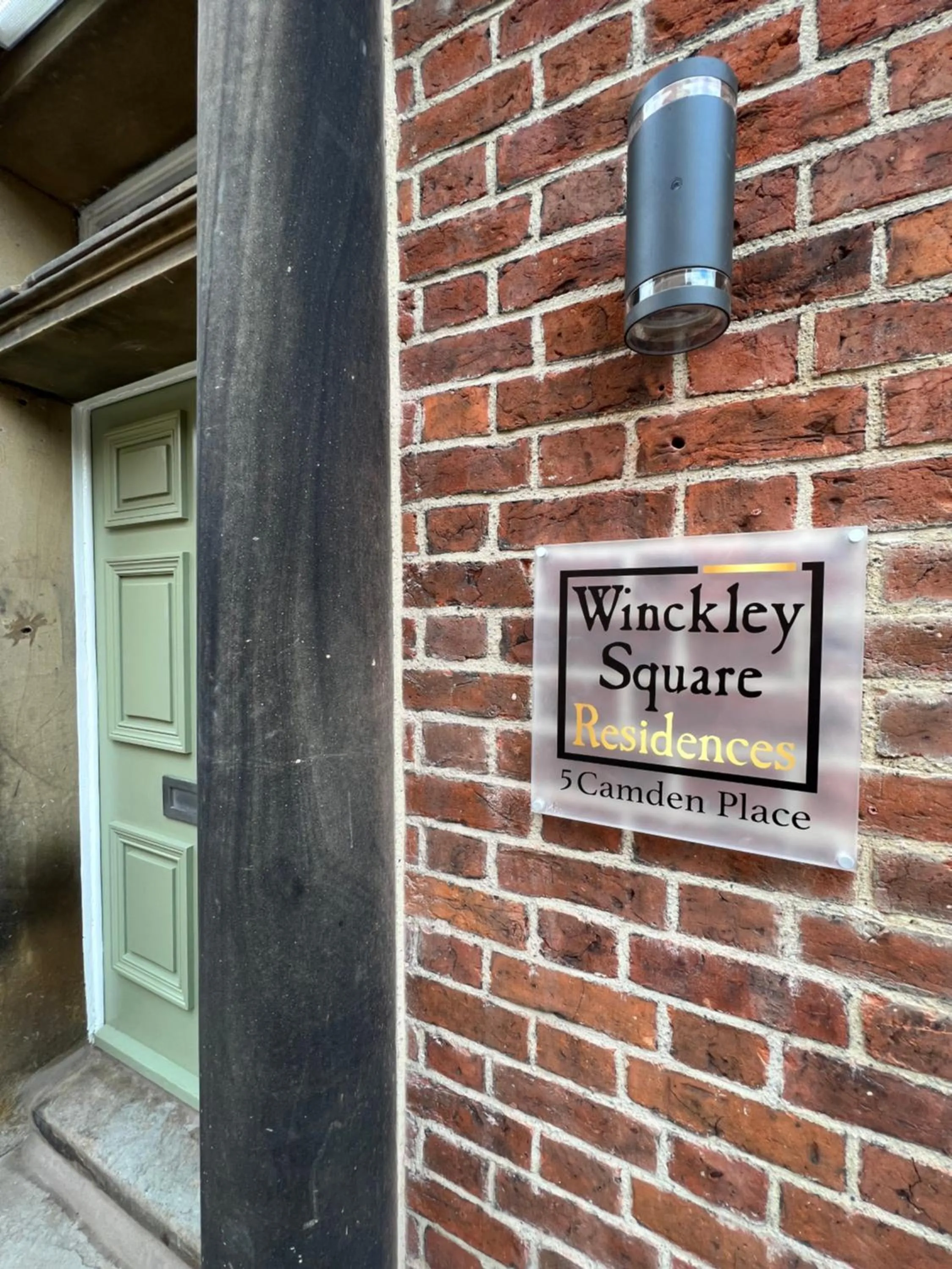 Facade/entrance in Winckley Square Residences