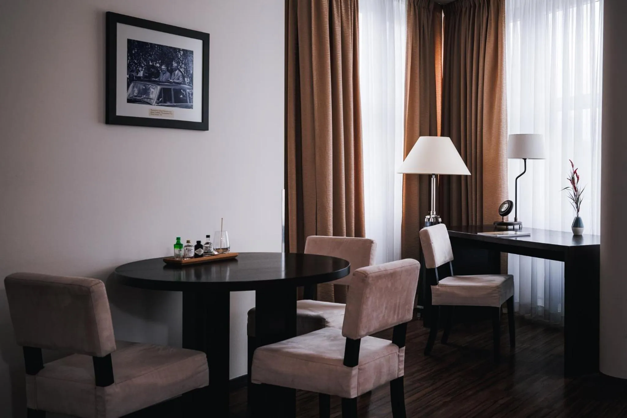 Seating area in ABION Villa Suites