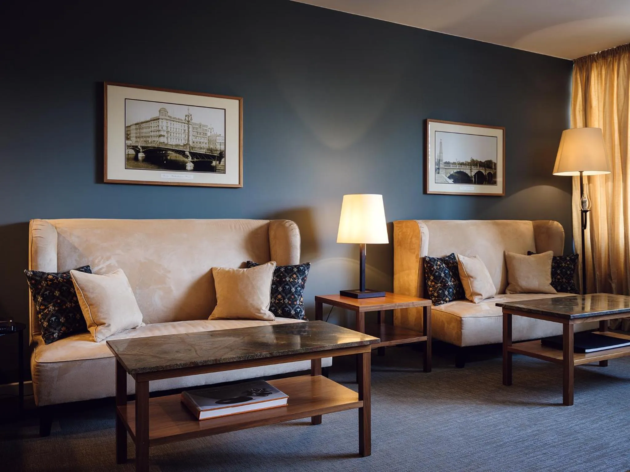 Library in ABION Villa Suites