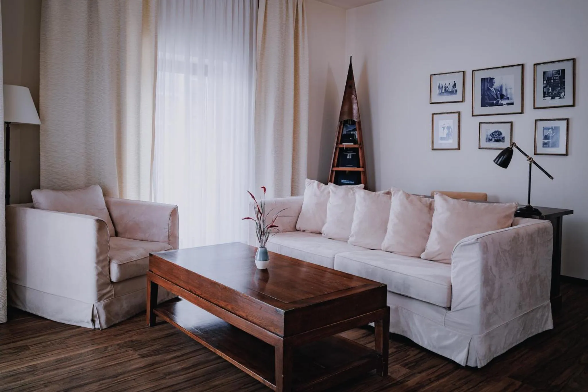 Seating area in ABION Villa Suites