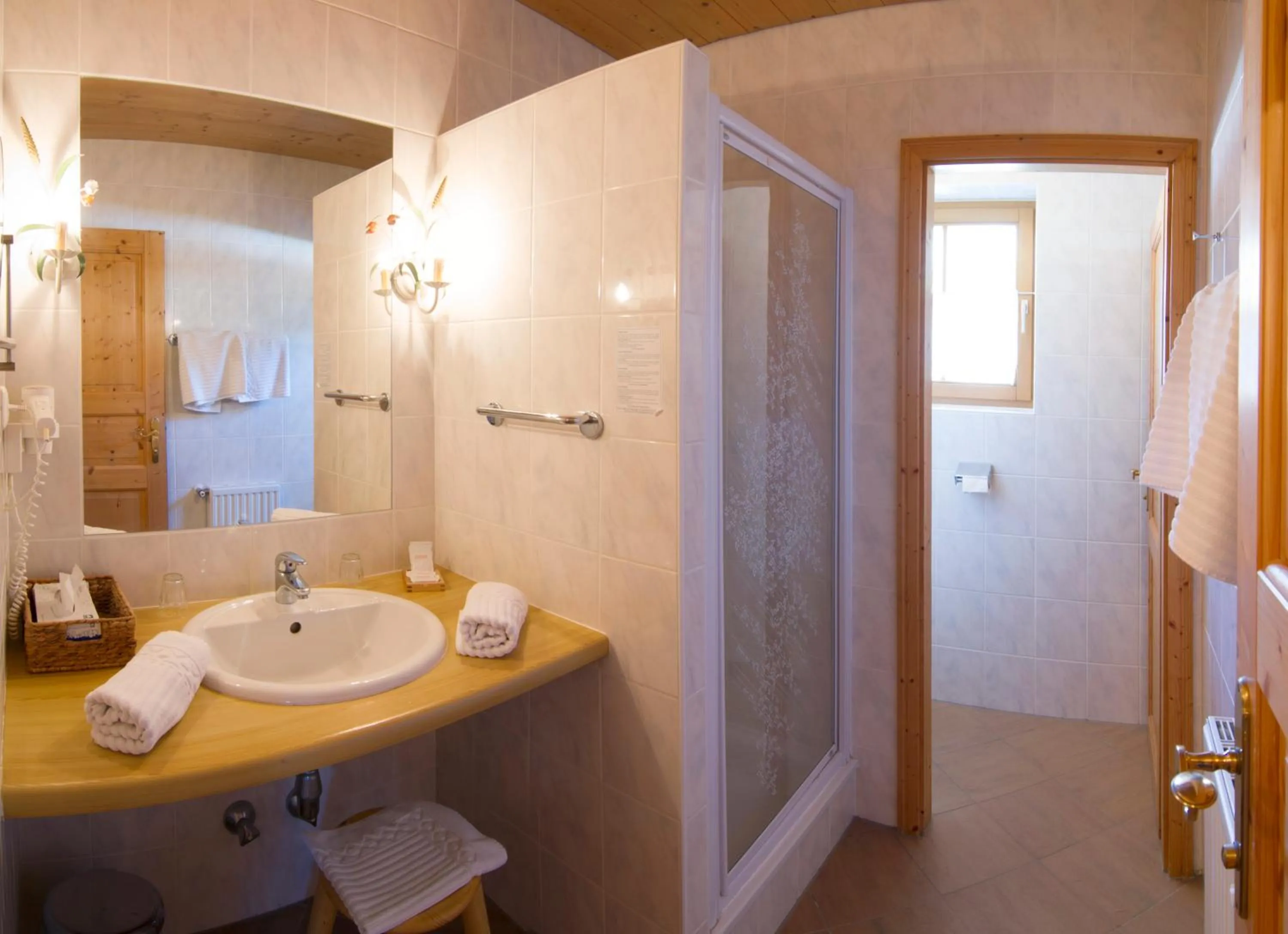 Shower in Hotel Frohnatur