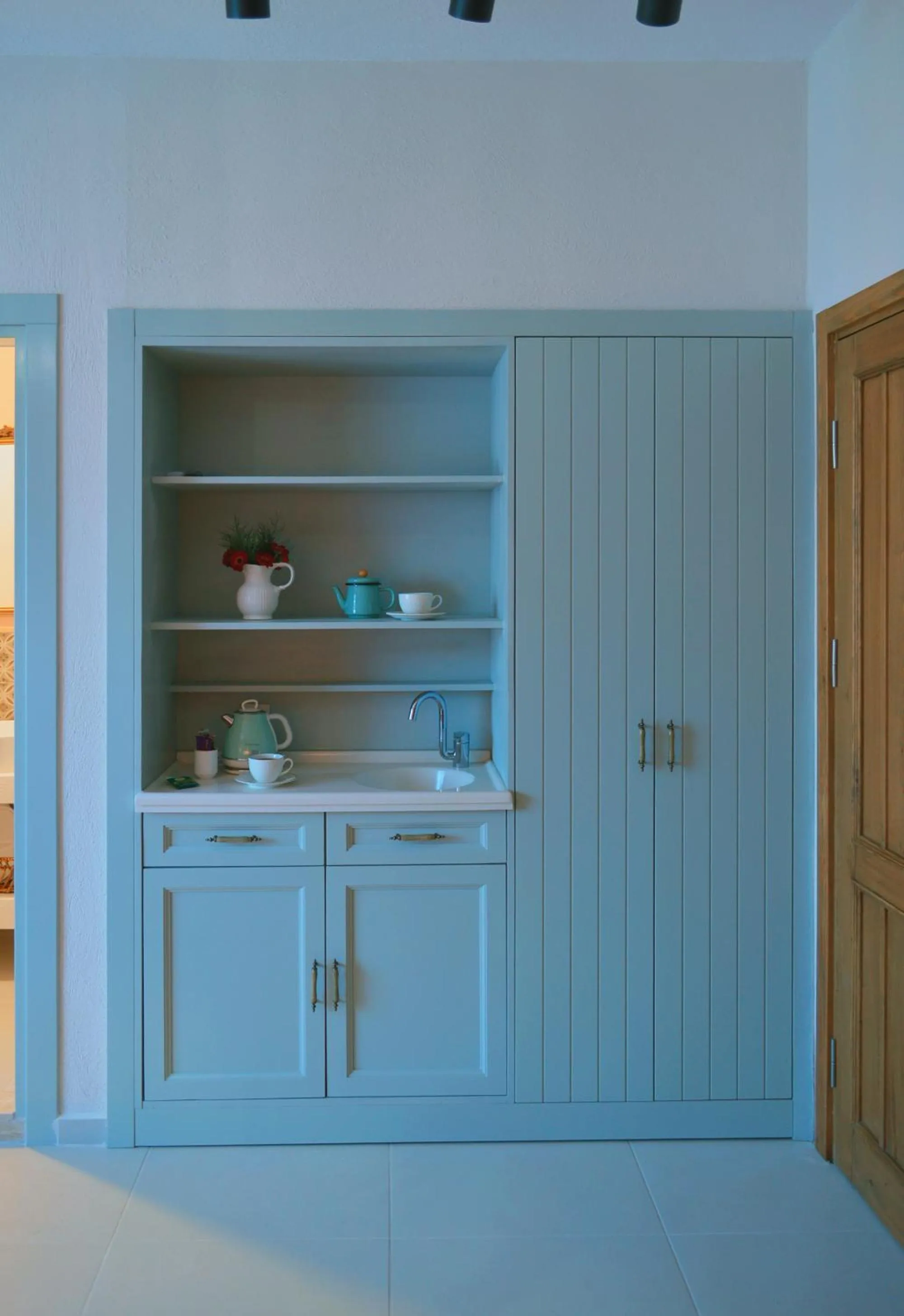 Kitchen or kitchenette in Rijeka Alaçatı