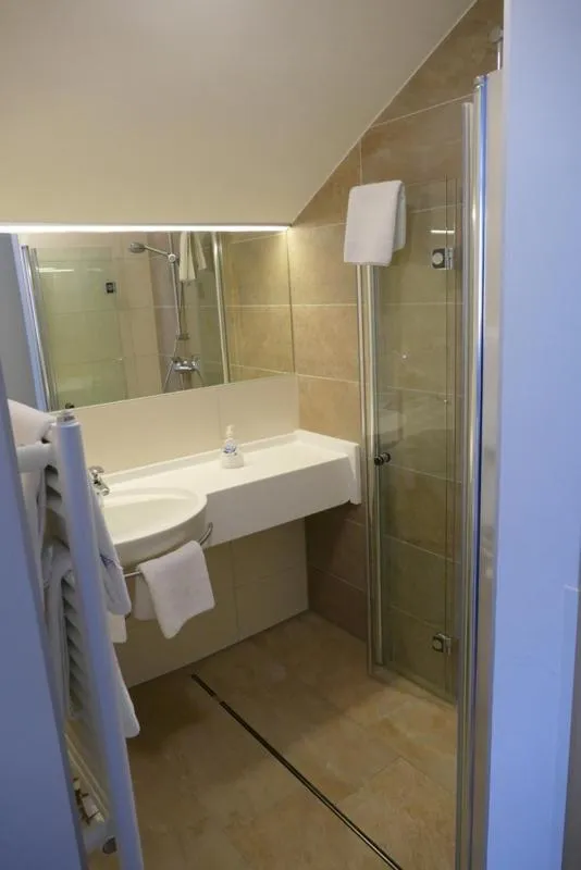 Shower in Hotel Gasthof Mitteregger - BEST PLACE in town with summercard included