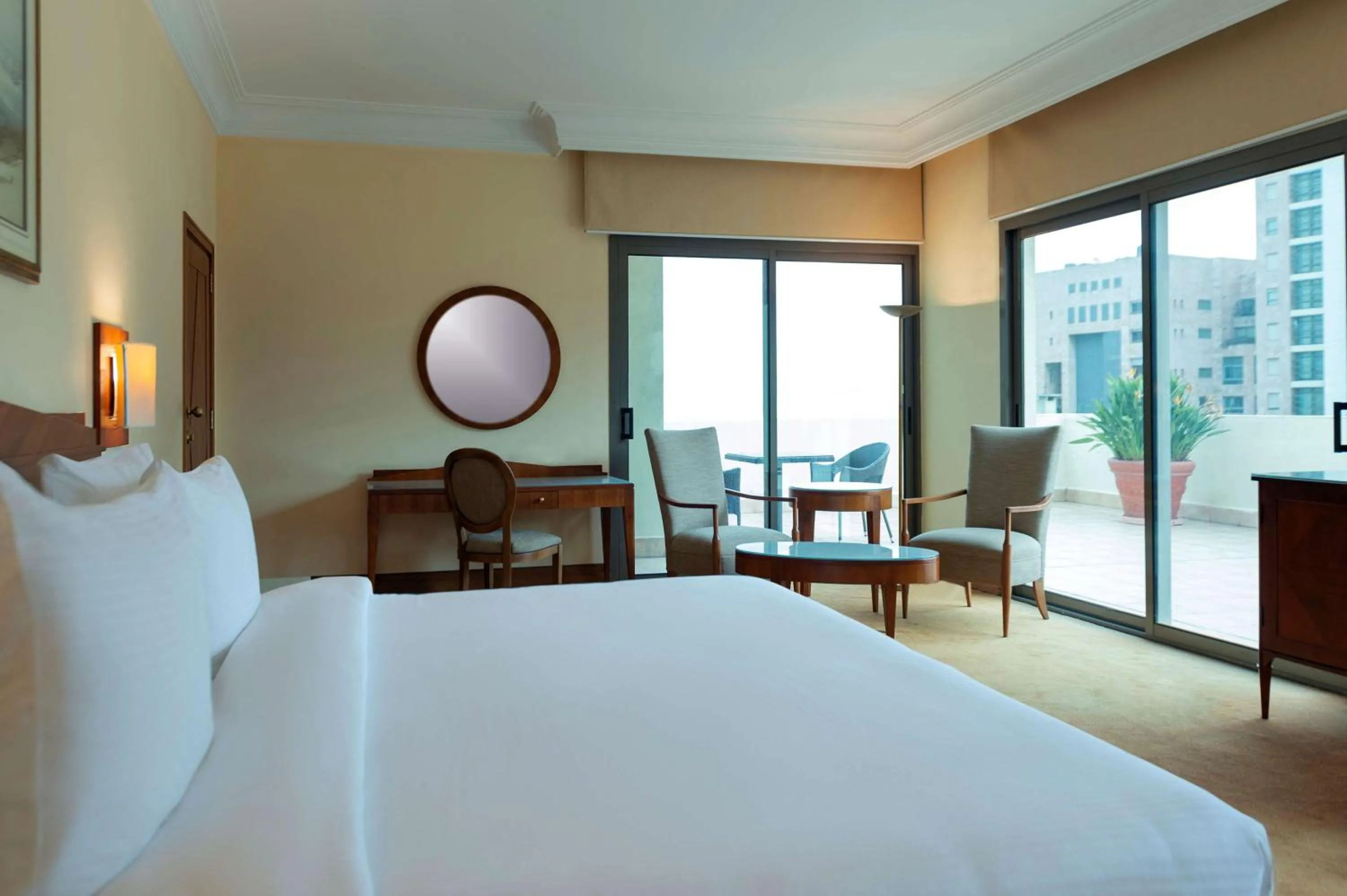 Bed in Radisson Blu Martinez Beirut