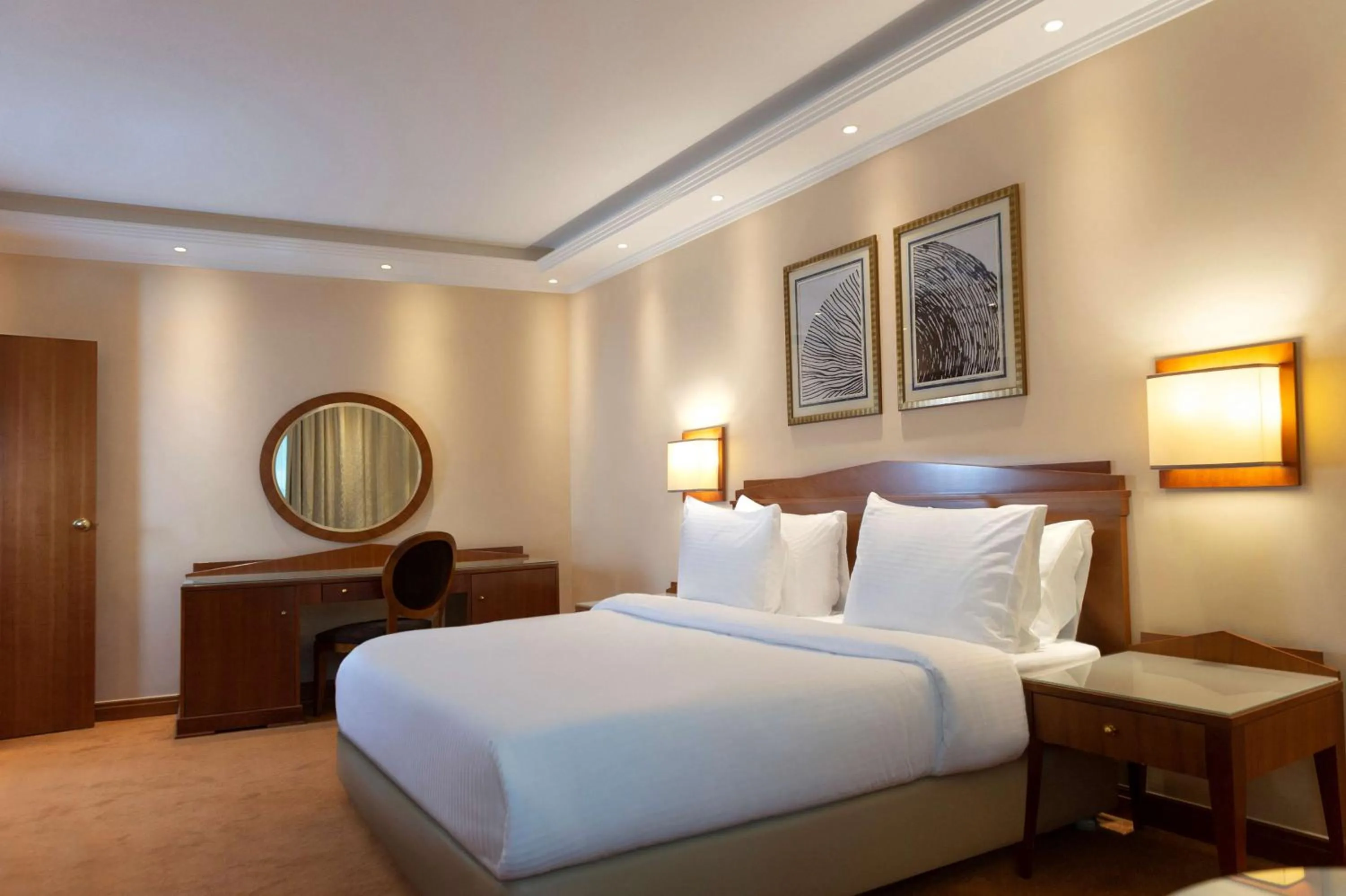 Bed in Radisson Blu Martinez Beirut