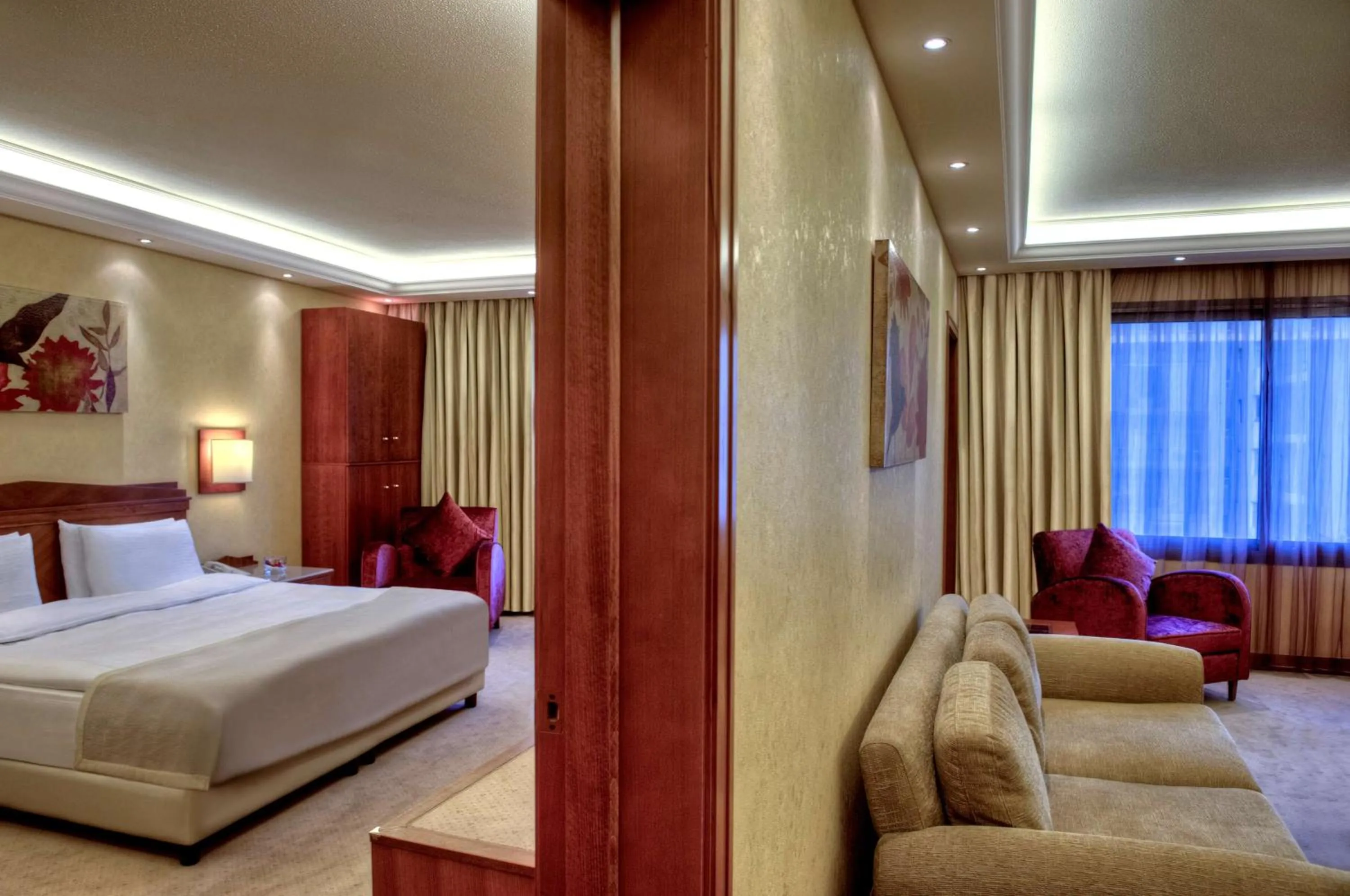 Photo of the whole room, Bed in Radisson Blu Martinez Beirut