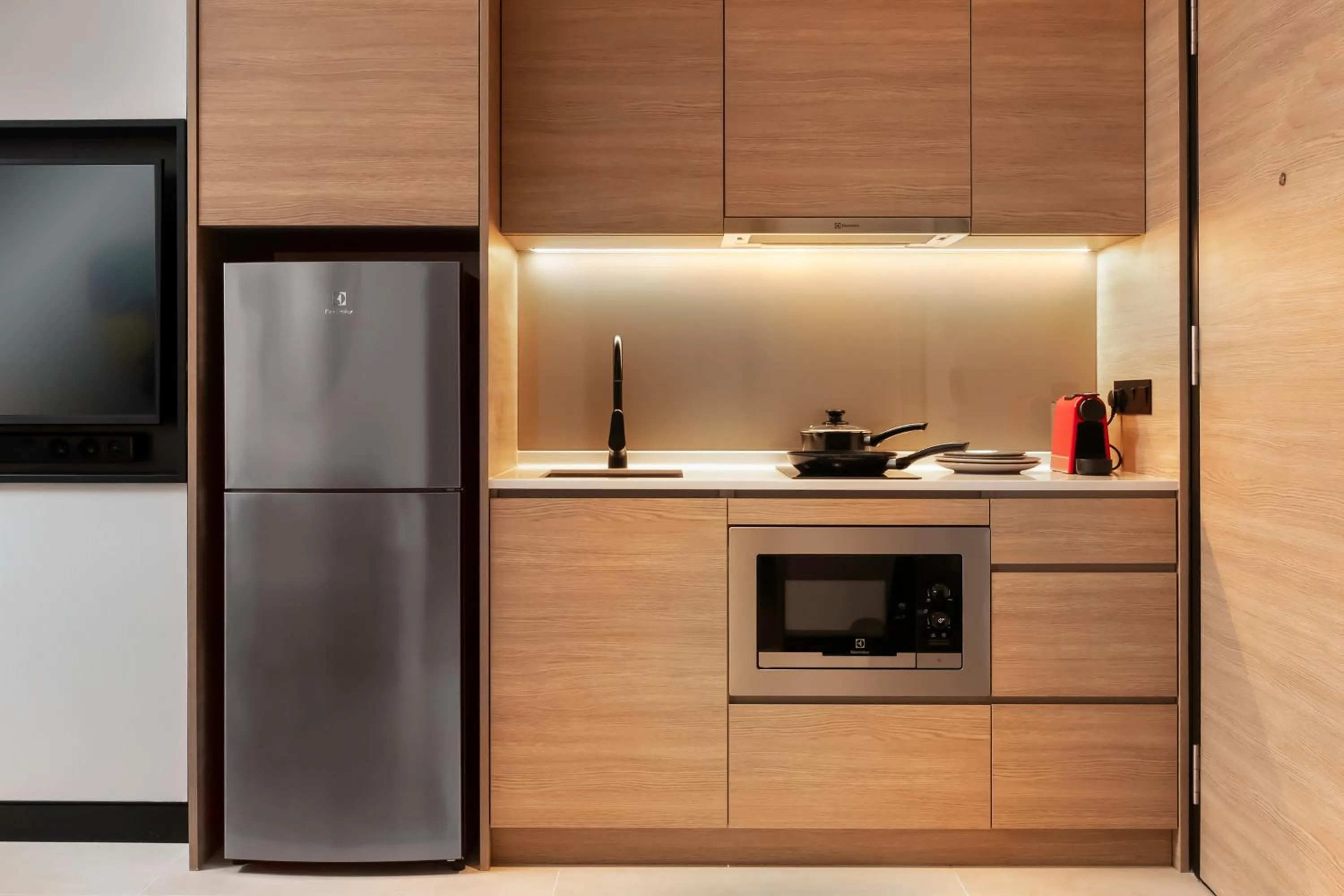 Kitchen or kitchenette in Capri by Fraser, Bukit Bintang