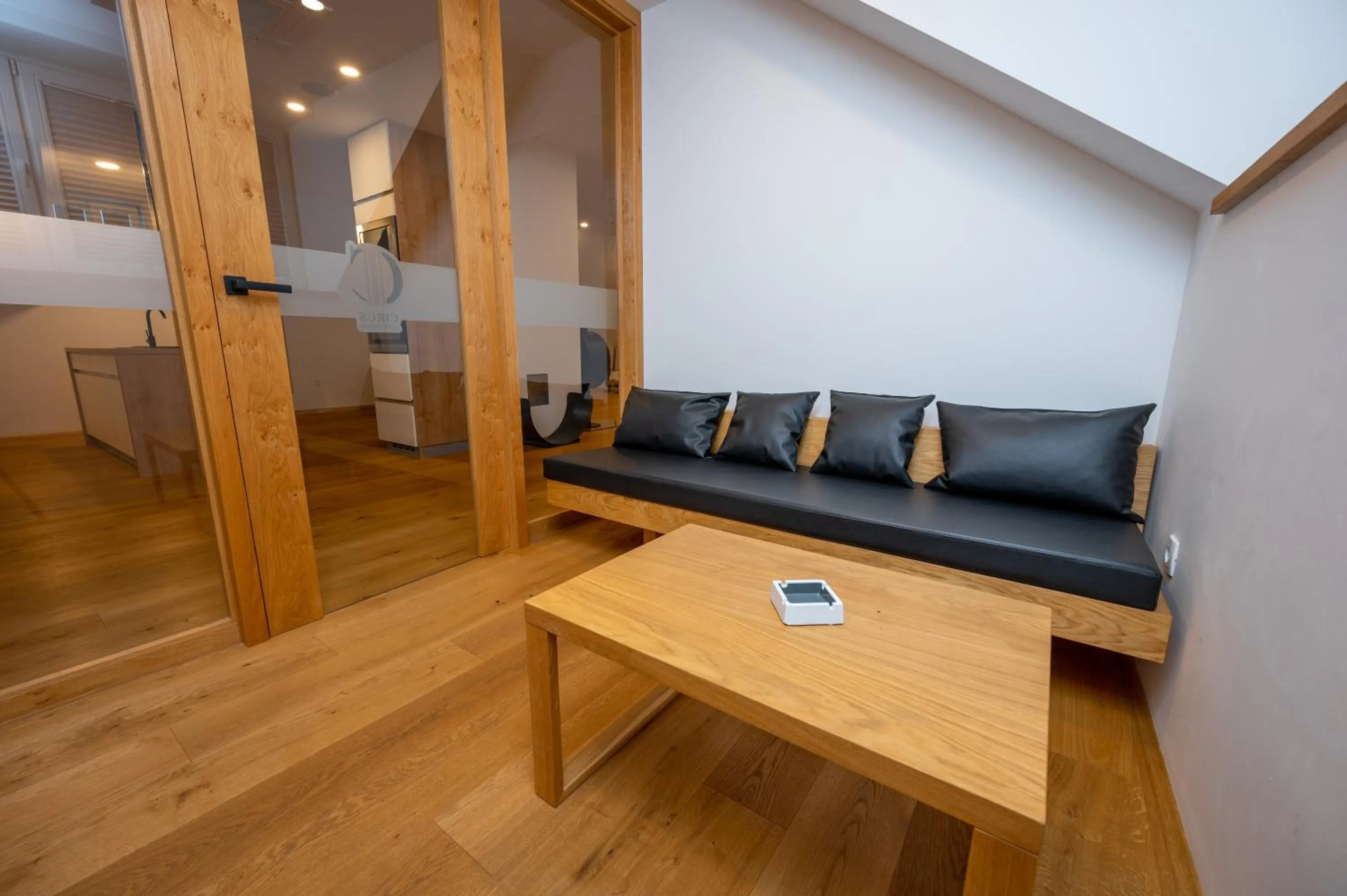 Seating area in Cirus apartments