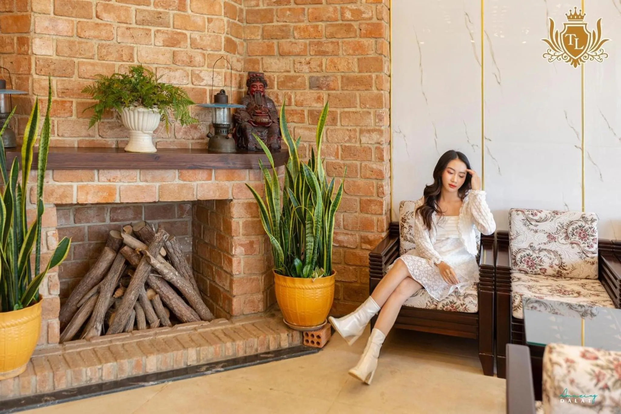 fireplace in Thanh Loan 2 Da Lat Hotel