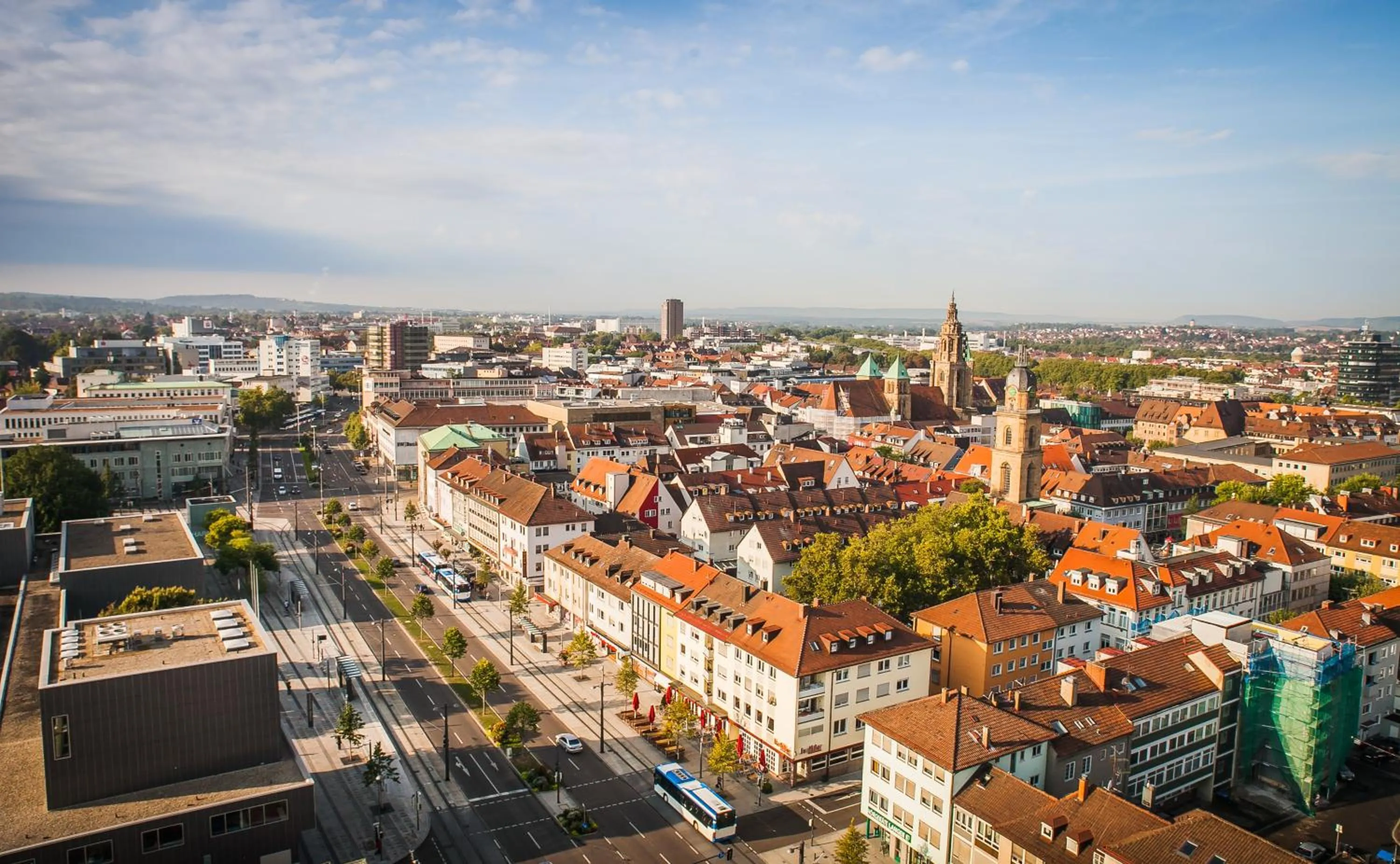 City view in City Hotel Heilbronn