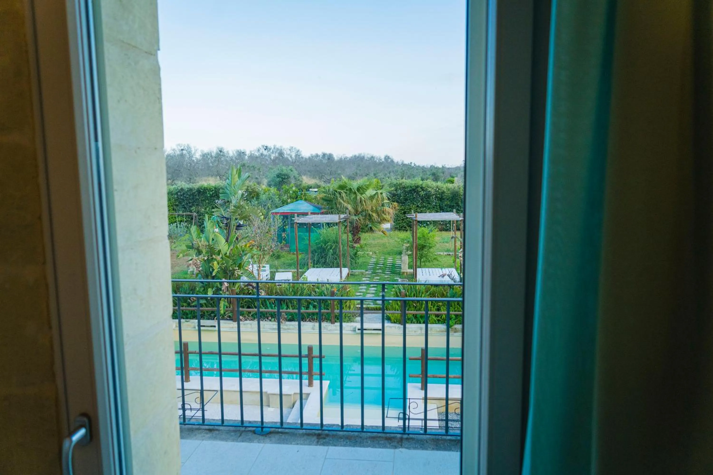 Pool view in Relais Borgo Segine